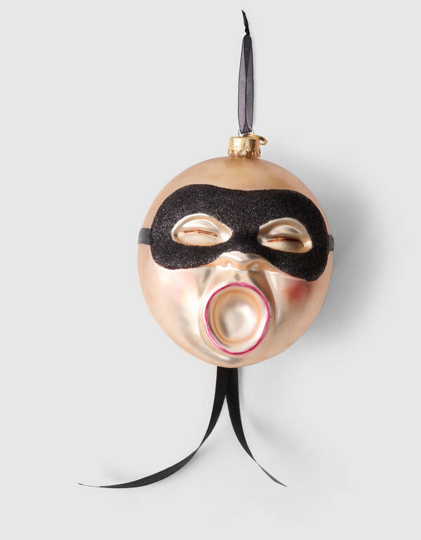 Masked Sun Kerstbal Goud By Fred SHOEBY ACCESSOIRES