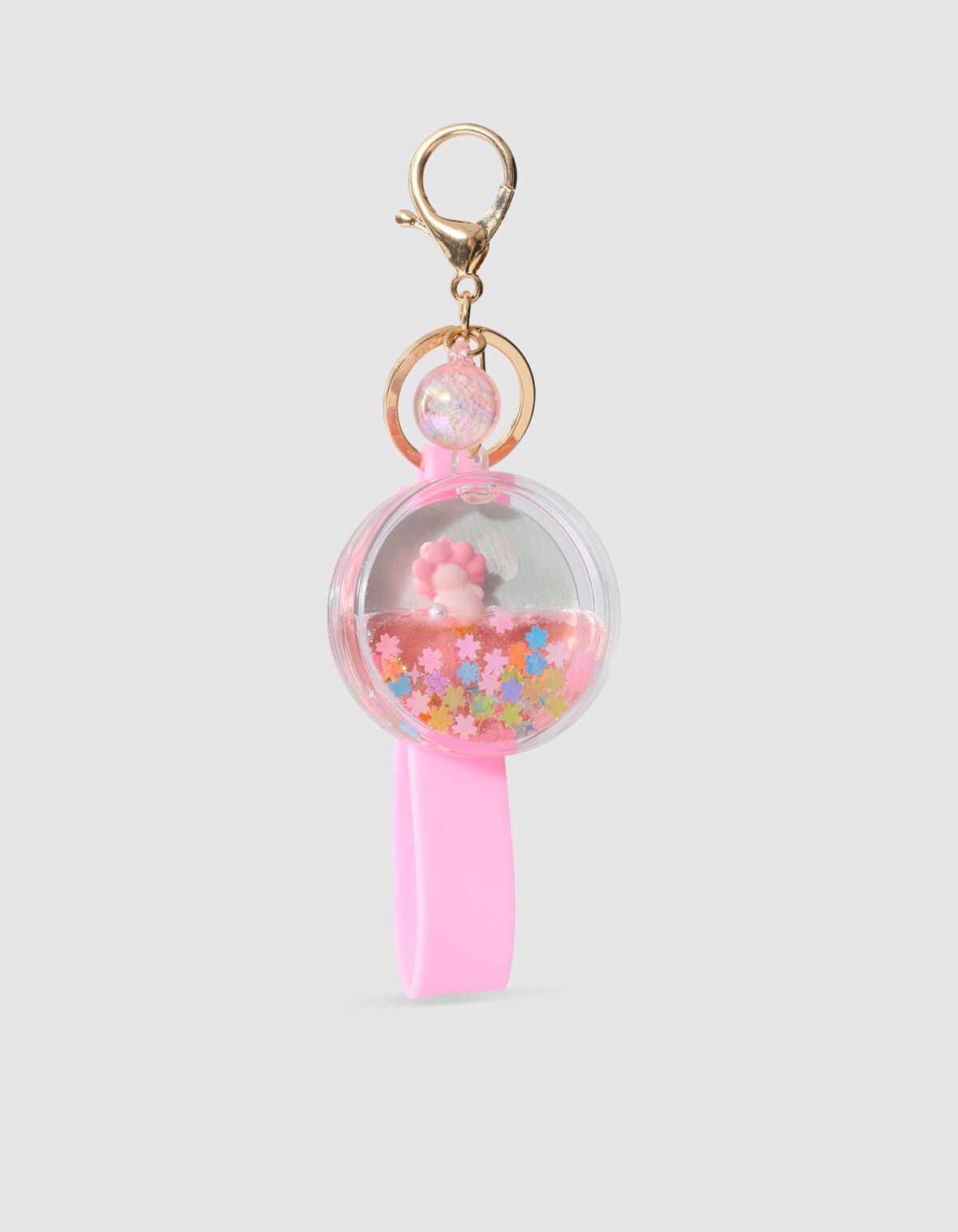 Ronde Liquid Sleutelhanger Roze SHOEBY ACCESSOIRES