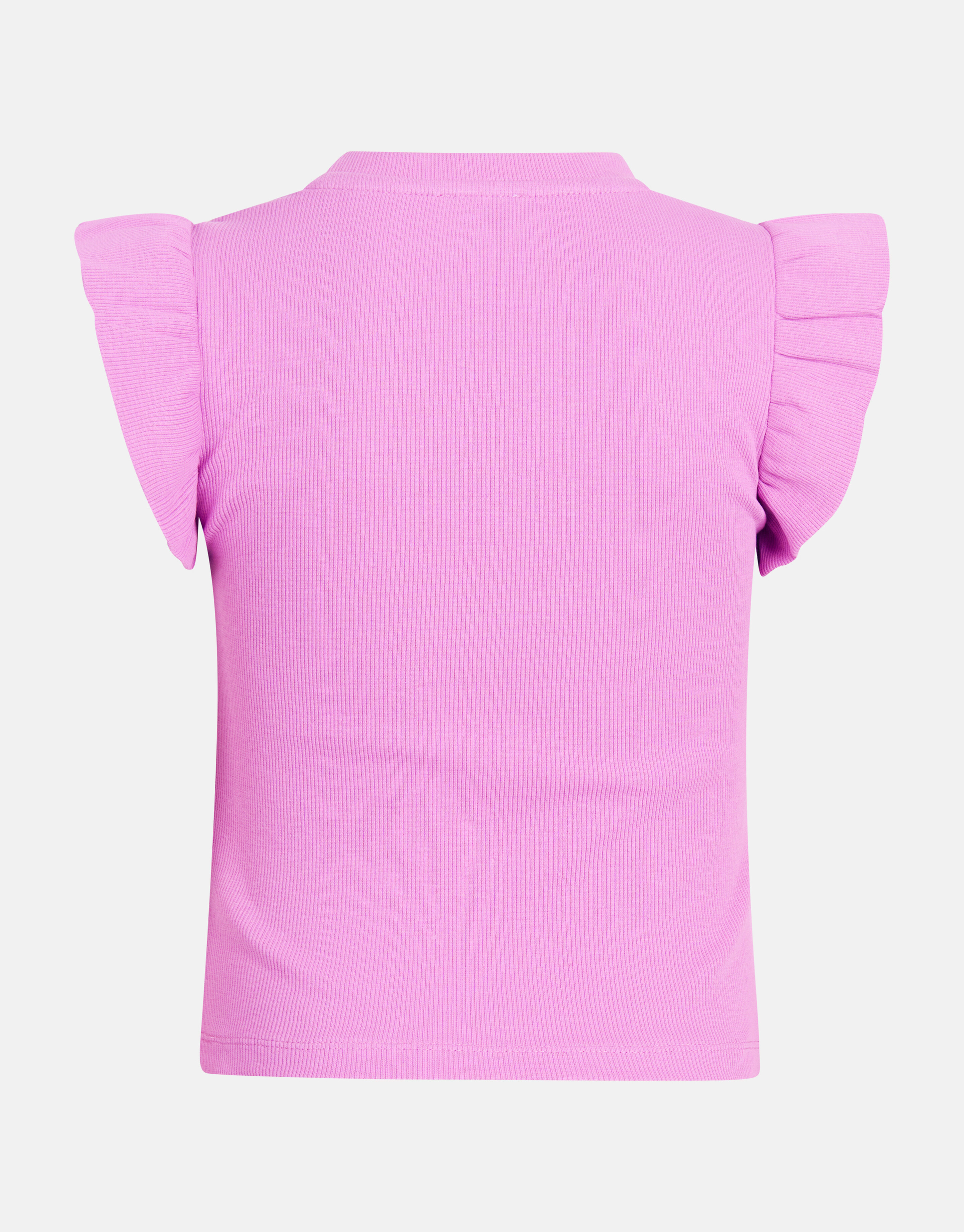 Ruffle Rib Top Paars SHOEBY GIRLS
