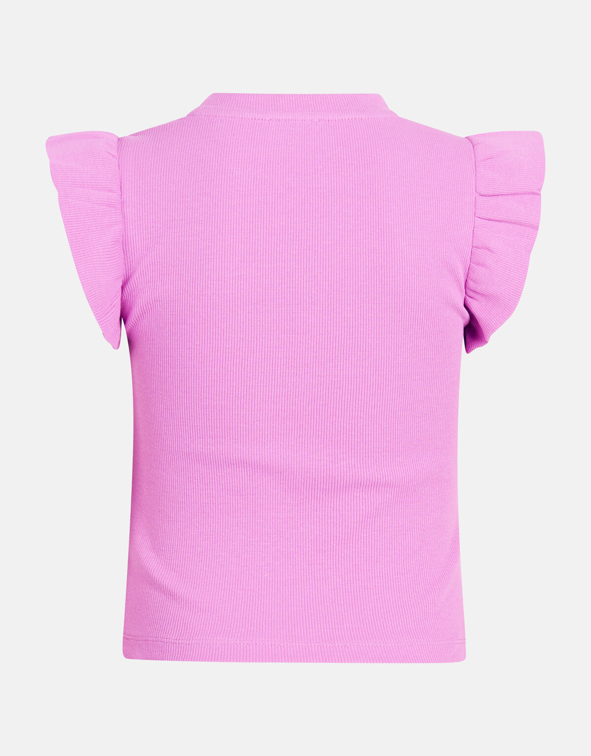 Ruffle Rib Top Paars SHOEBY GIRLS