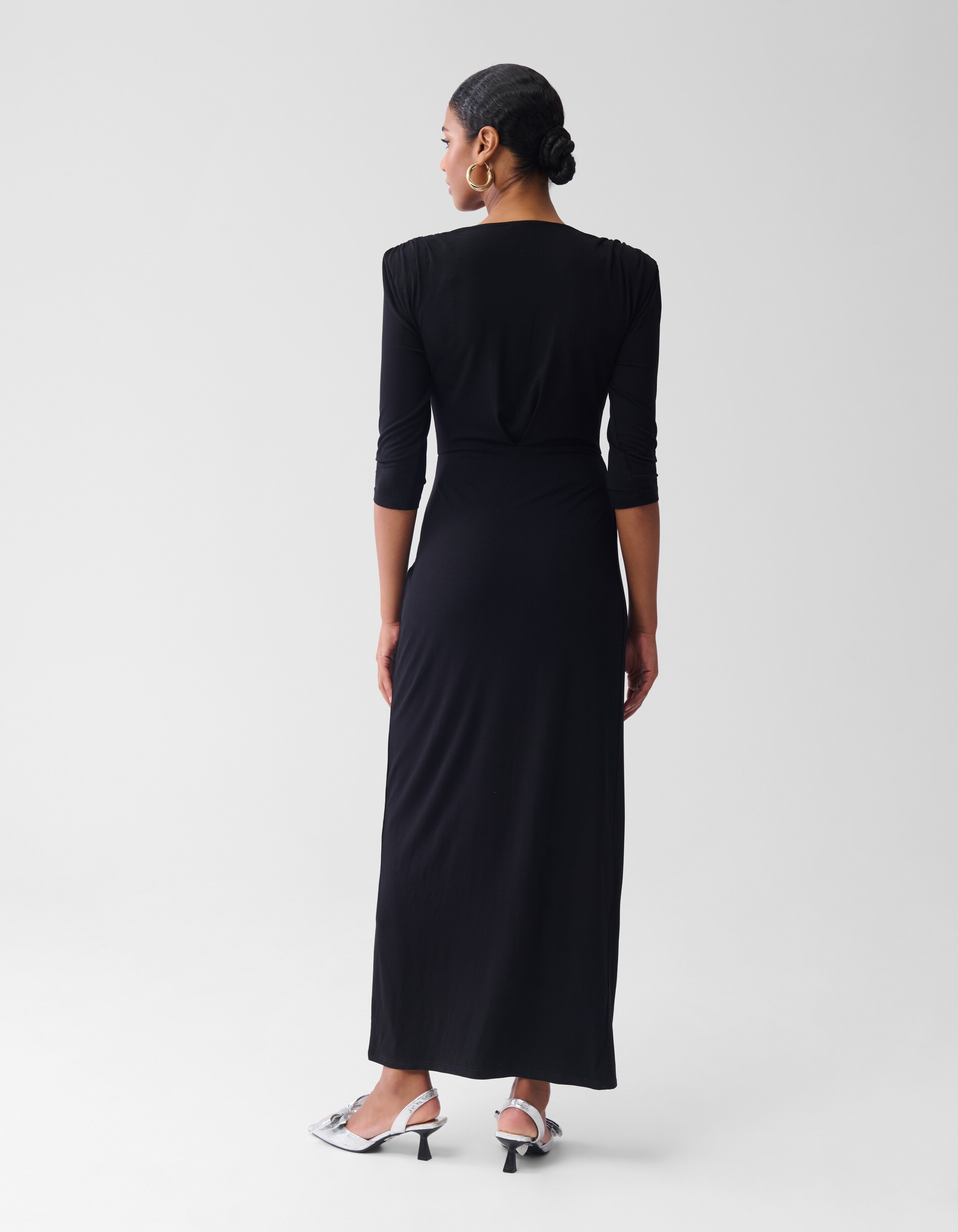 Maxi Jurk Zwart By Fred SHOEBY WOMEN