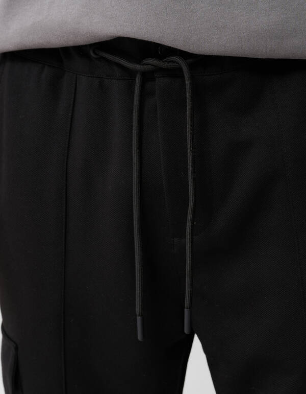 Tapered Fit Cargo Broek Zwart SHOEBY MEN