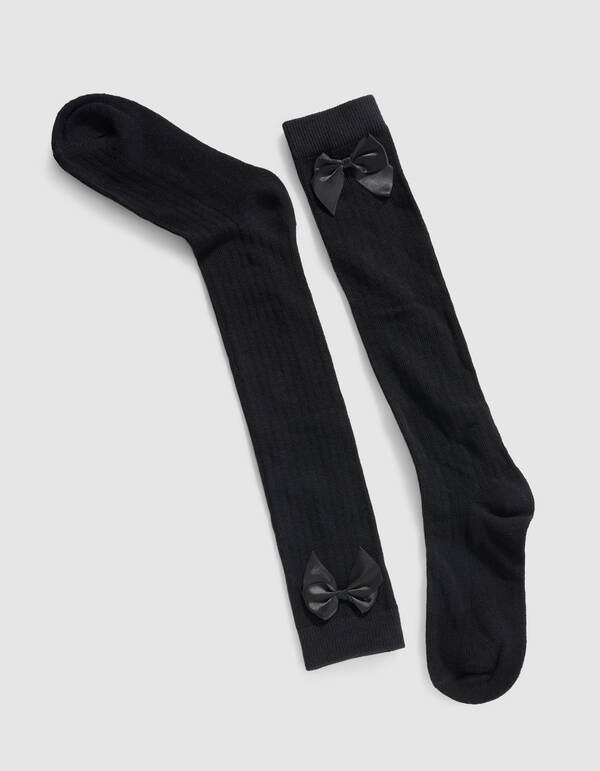 Strik Lange Sokken Zwart SHOEBY ACCESSOIRES