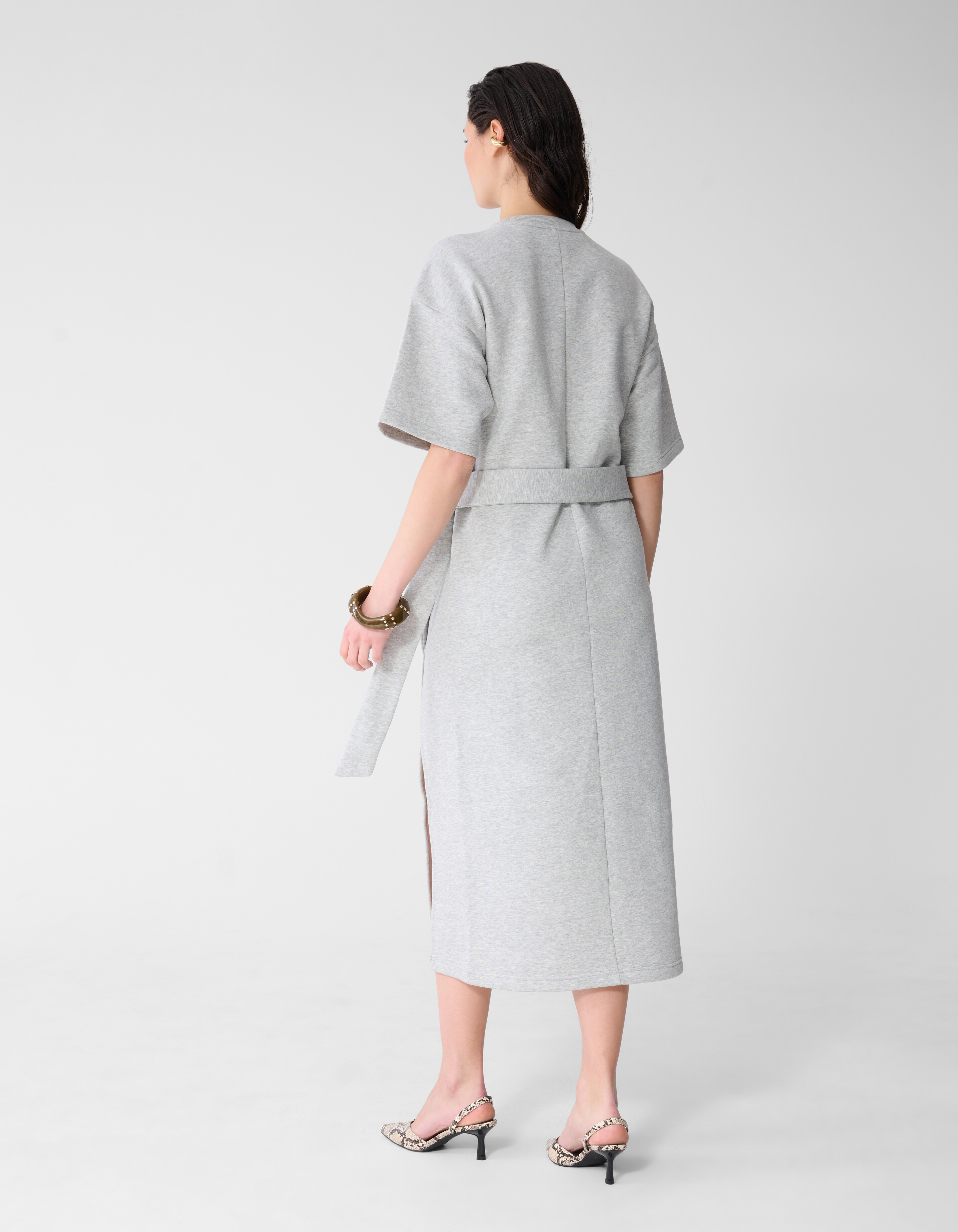 Sweat Maxi Jurk Lichtgrijs SHOEBY WOMEN