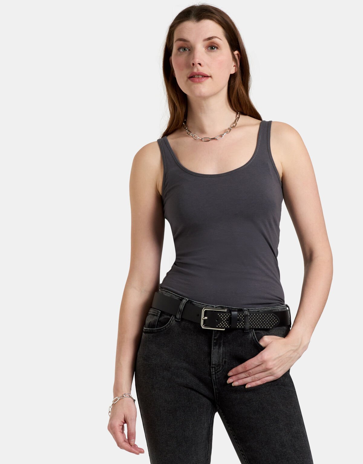 Basis Top Donkergrijs Eksept