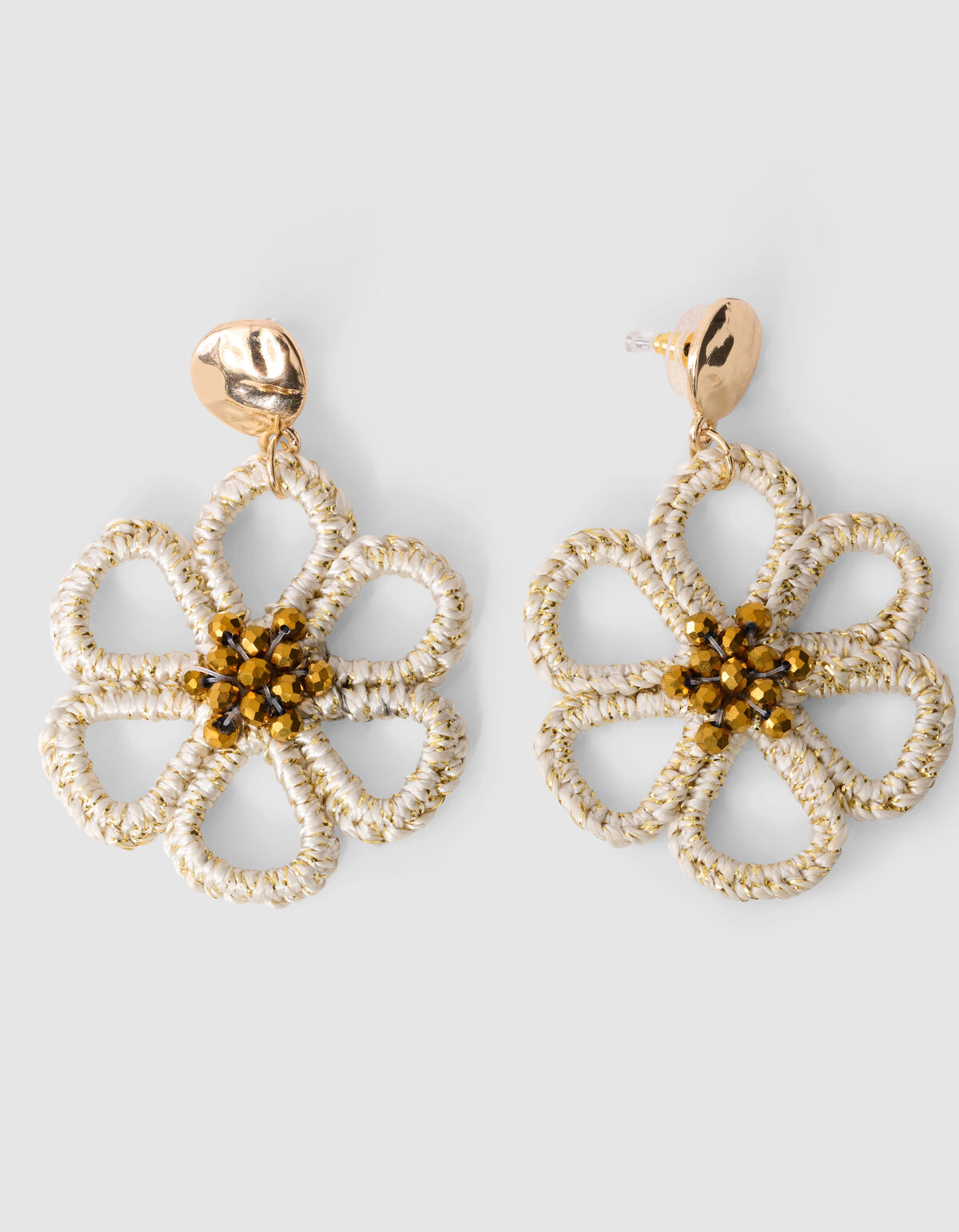 Small Flower Oorbellen Gebroken Wit SHOEBY ACCESSOIRES