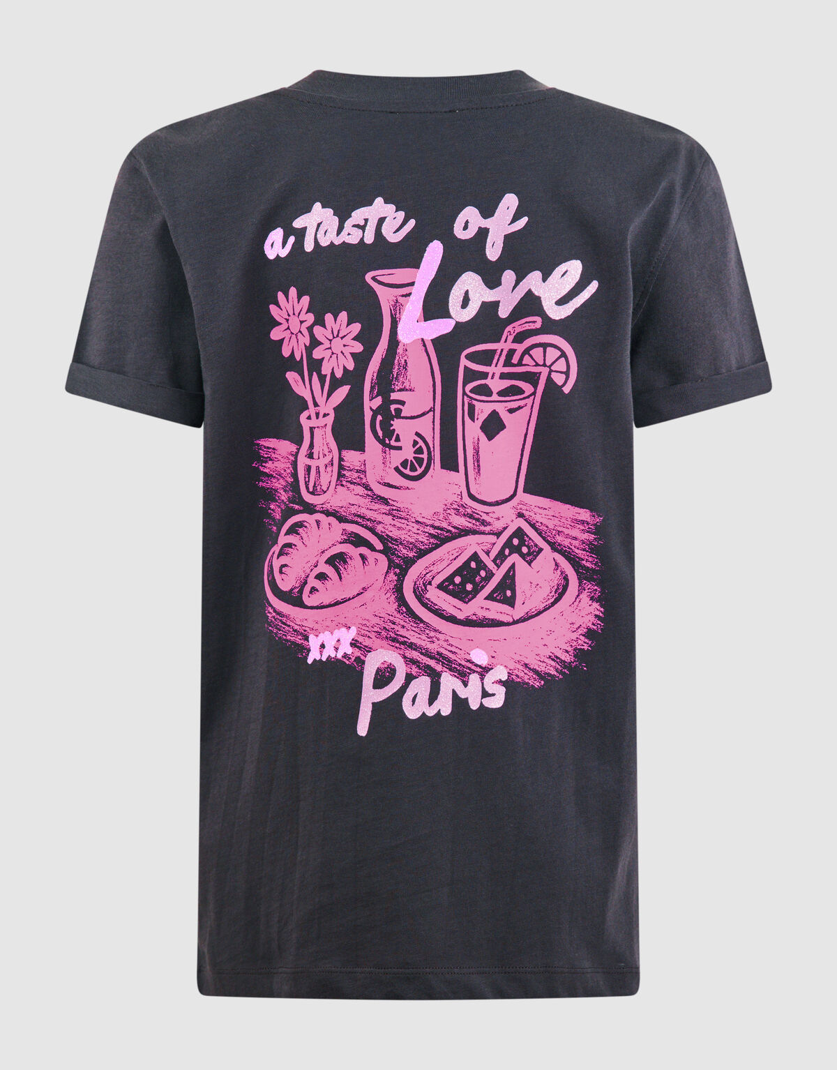 Taste Of Love Artwork T-shirt Donkergrijs SHOEBY GIRLS
