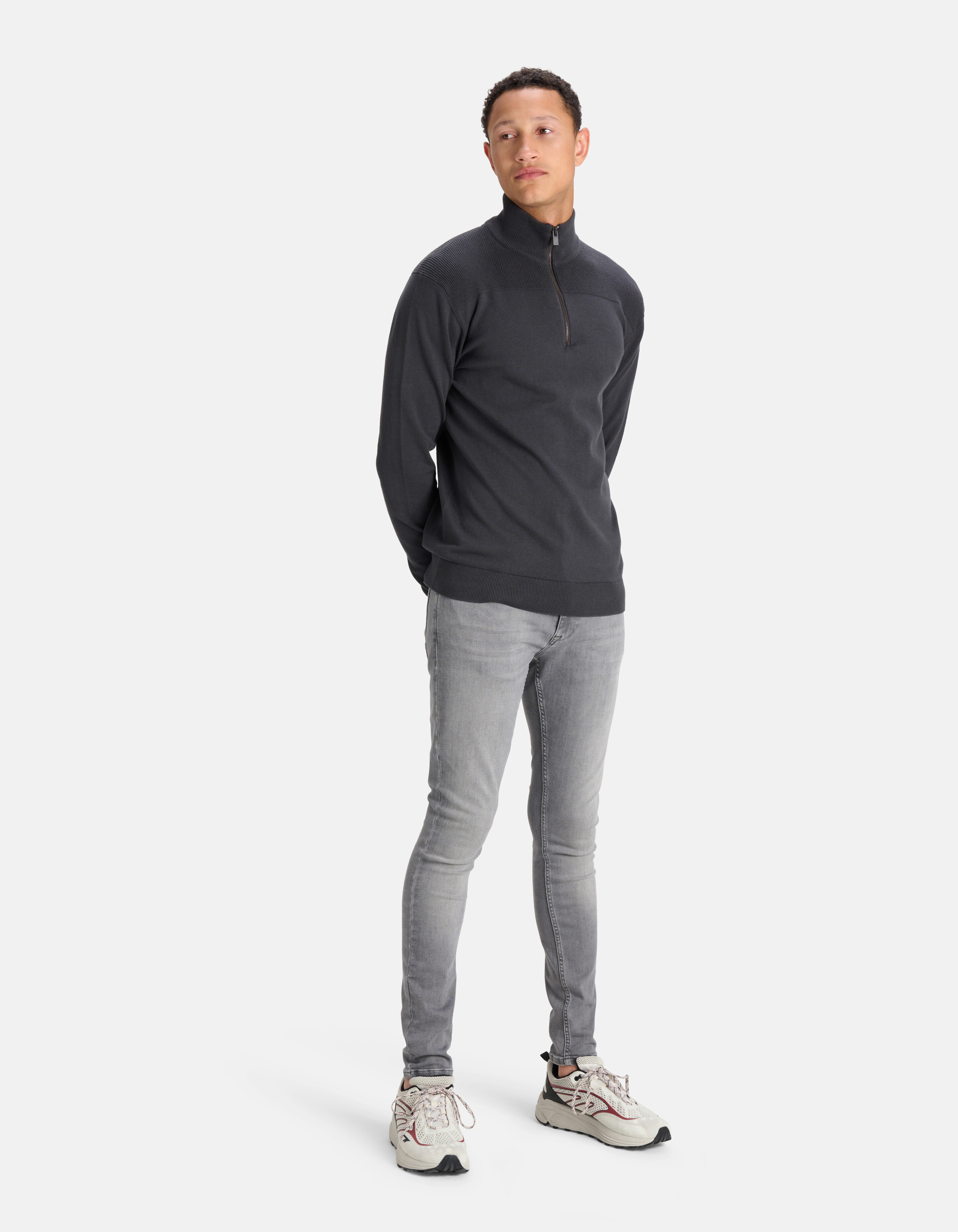 Skinny Fit Jeans Lichtgrijs L32 Refill