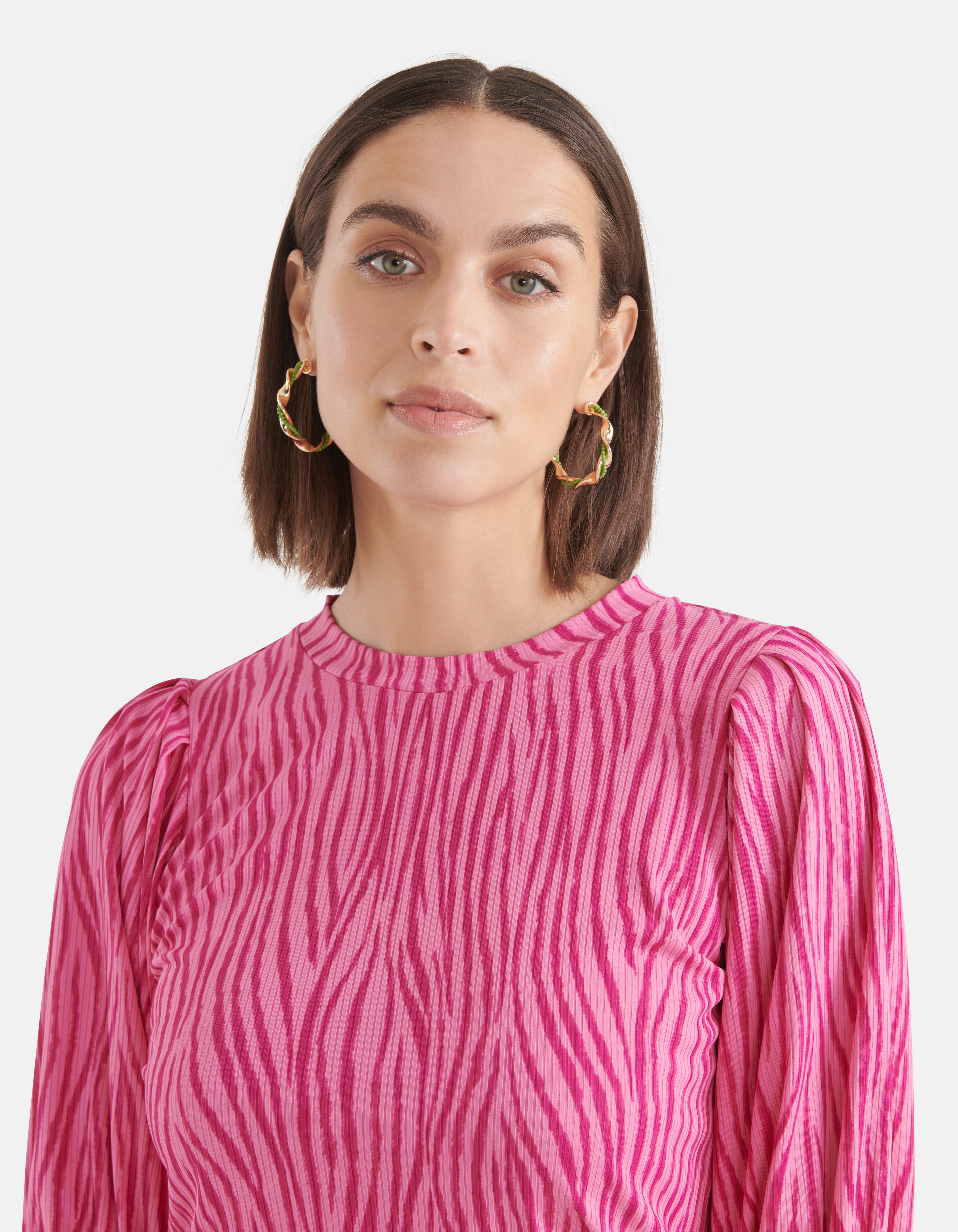 Rib Jersey Top Roze SHOEBY WOMEN