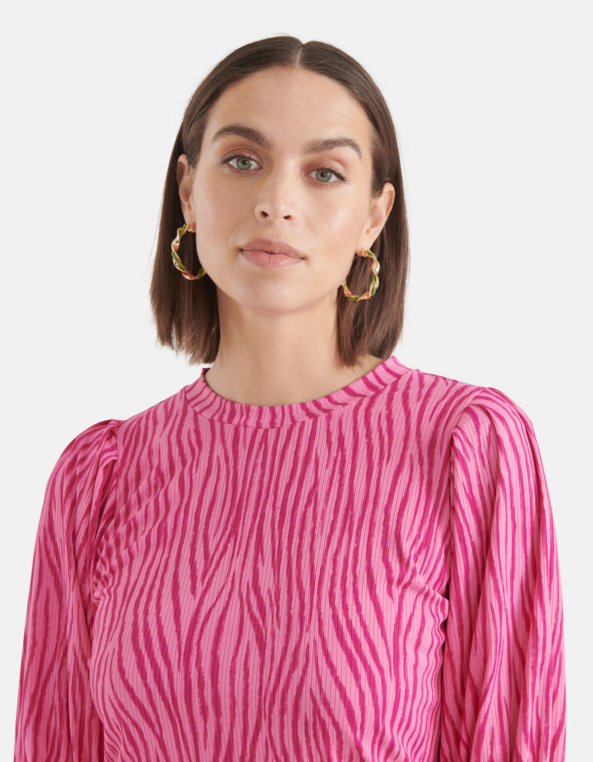 Rib Jersey Top Roze SHOEBY WOMEN