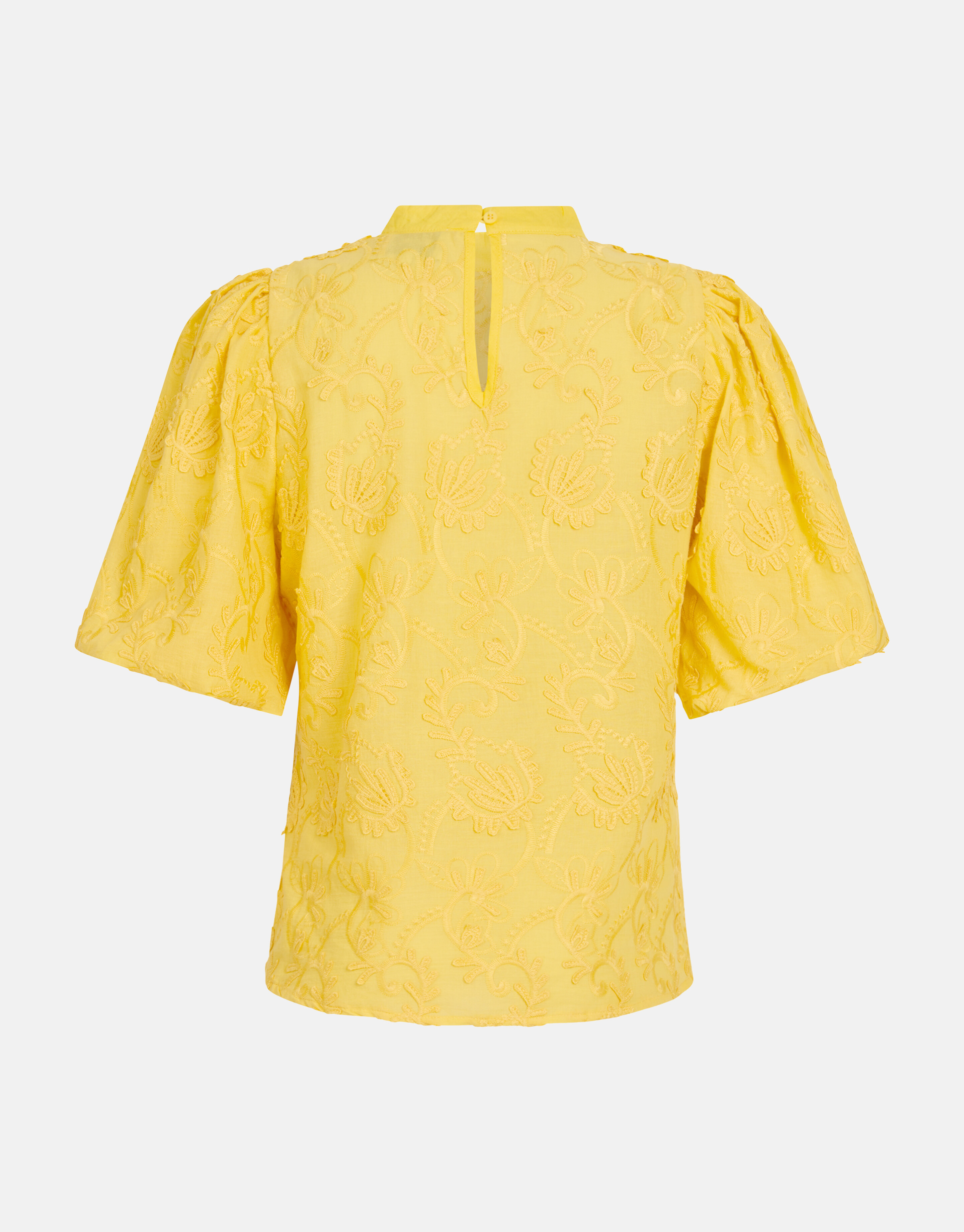 Embroidery Top Geel SHOEBY WOMEN
