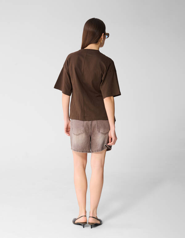 Knot T-shirt Bruin SHOEBY WOMEN