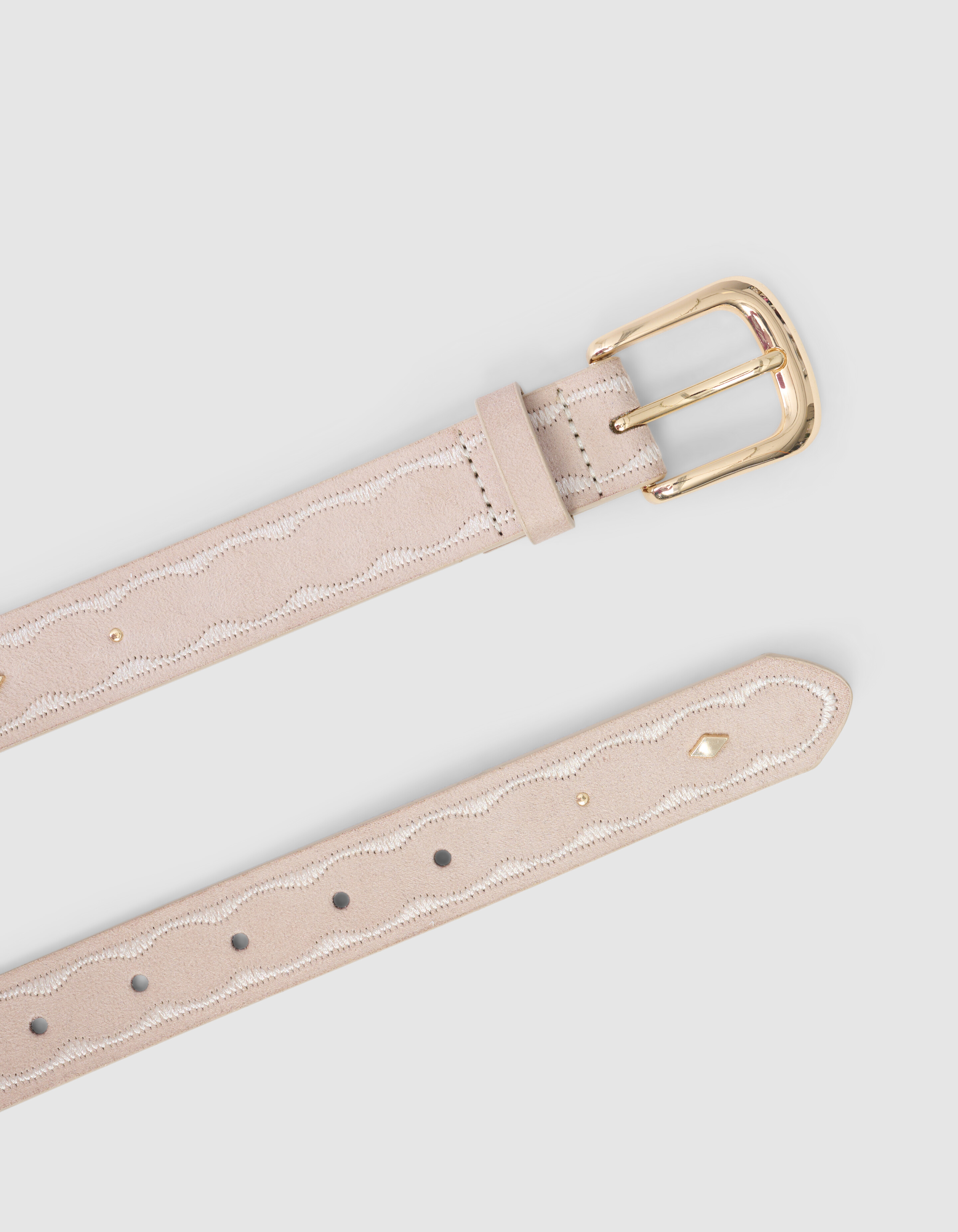 Studs Riem Gebroken Wit SHOEBY ACCESSOIRES