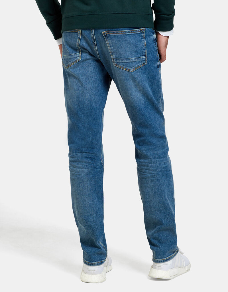 Lewis Straight Washed Blue Jeans L34
