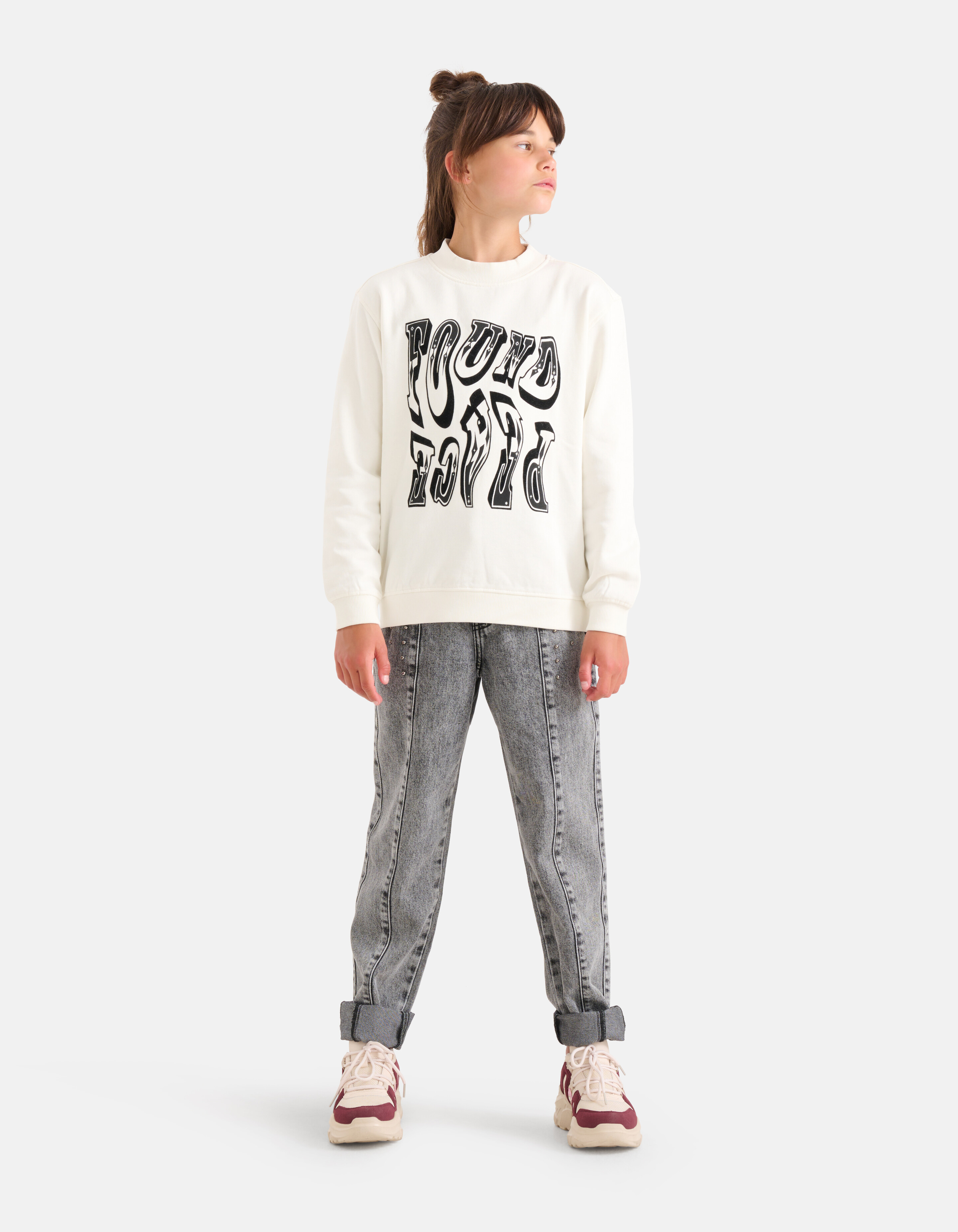 Western Sweater Gebroken Wit SHOEBY GIRLS