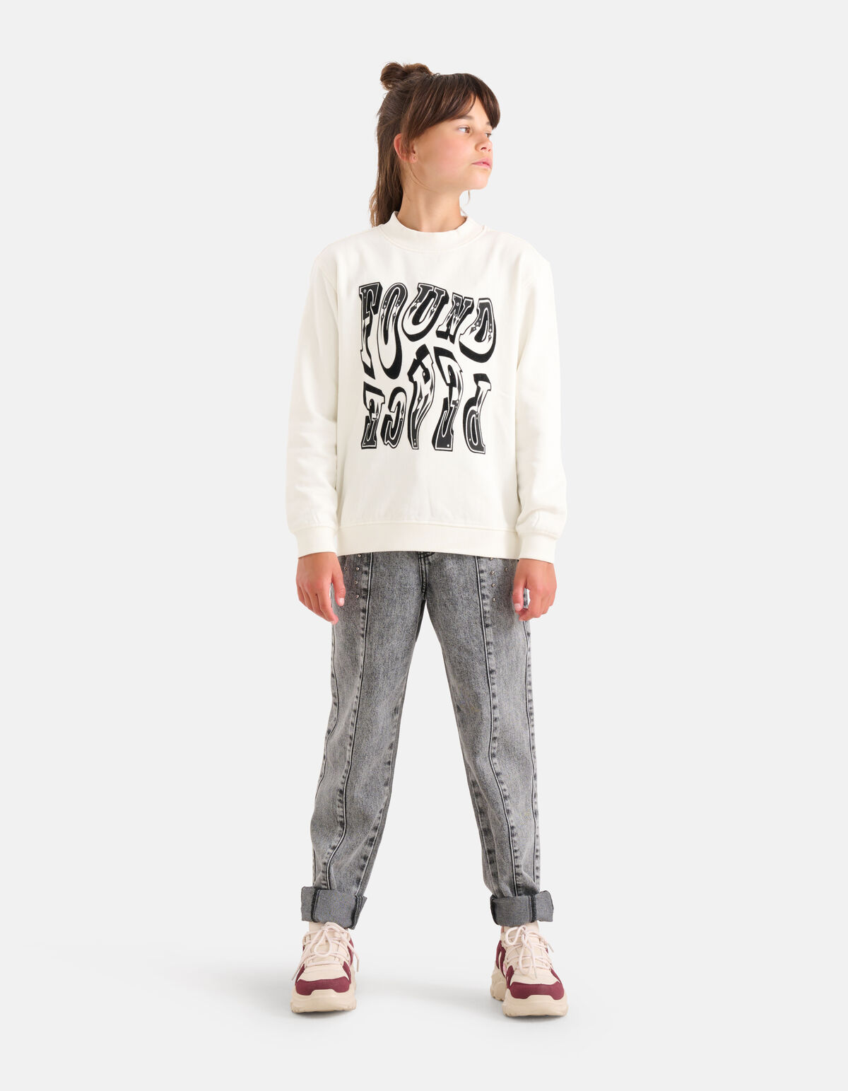 Western Sweater Gebroken Wit SHOEBY GIRLS