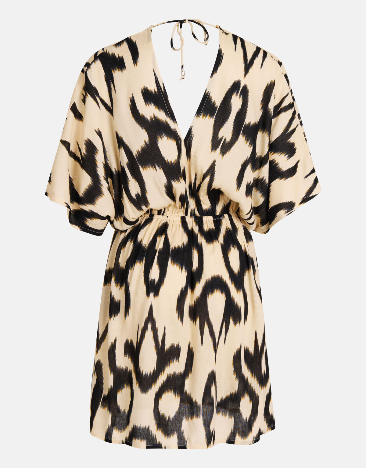 Crinkle Jurk Zwart/Gebroken Wit SHOEBY WOMEN