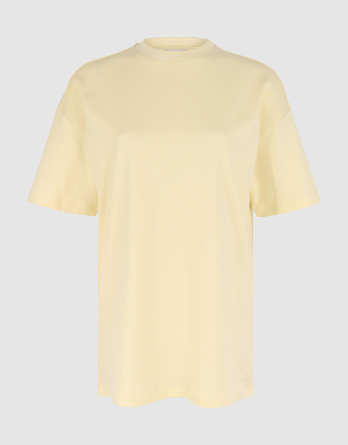 Oversized Basis T-shirt Lichtgeel SHOEBY WOMEN
