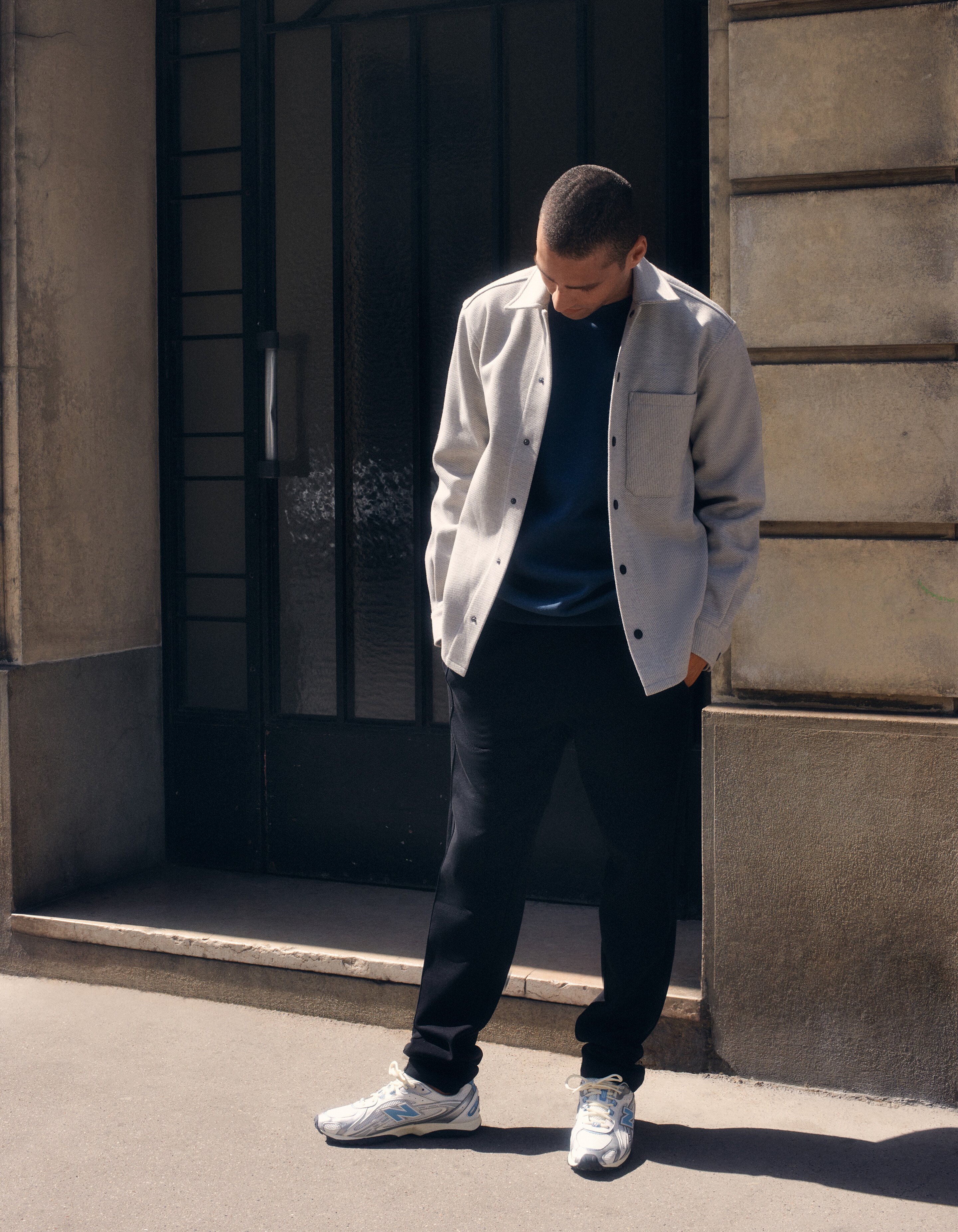 Soft Keper Overshirt Lichtgrijs SHOEBY MEN