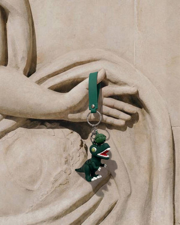Grote Dino Sleutelhanger Groen SHOEBY ACCESSOIRES