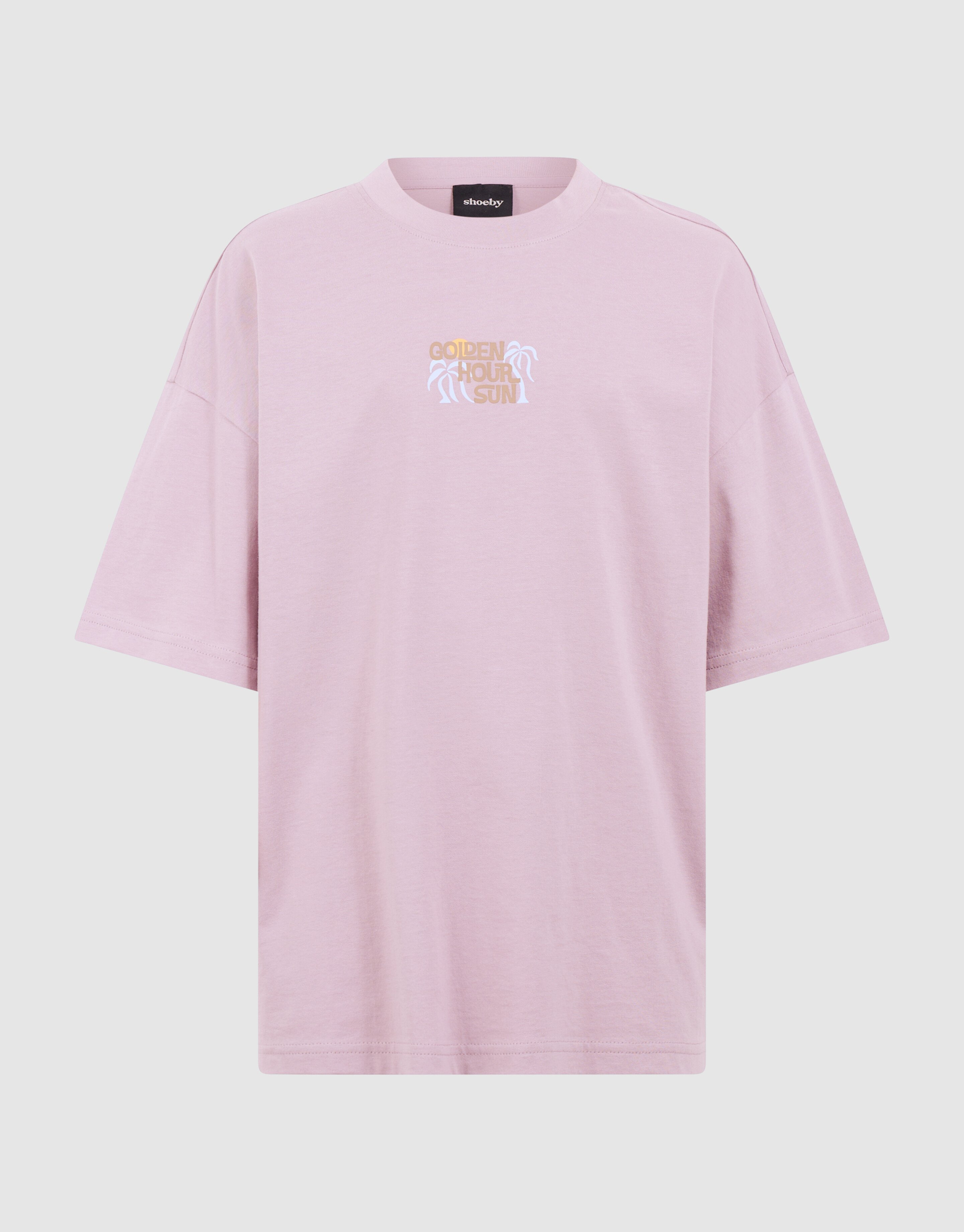 Golden Hour Artwork T-shirt Lichtpaars SHOEBY BOYS