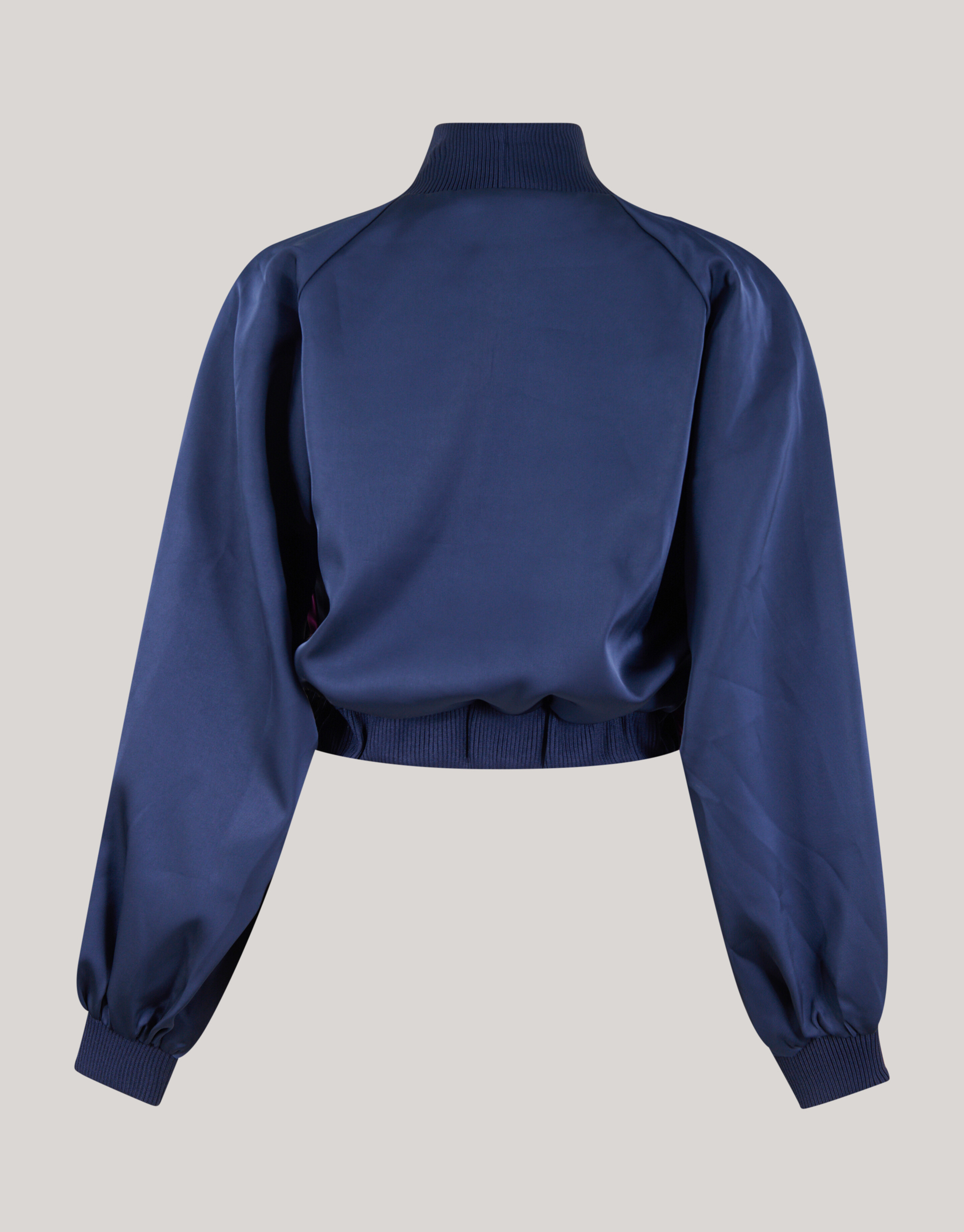 Satijnen Overslag Blouse Donkerblauw SHOEBY WOMEN