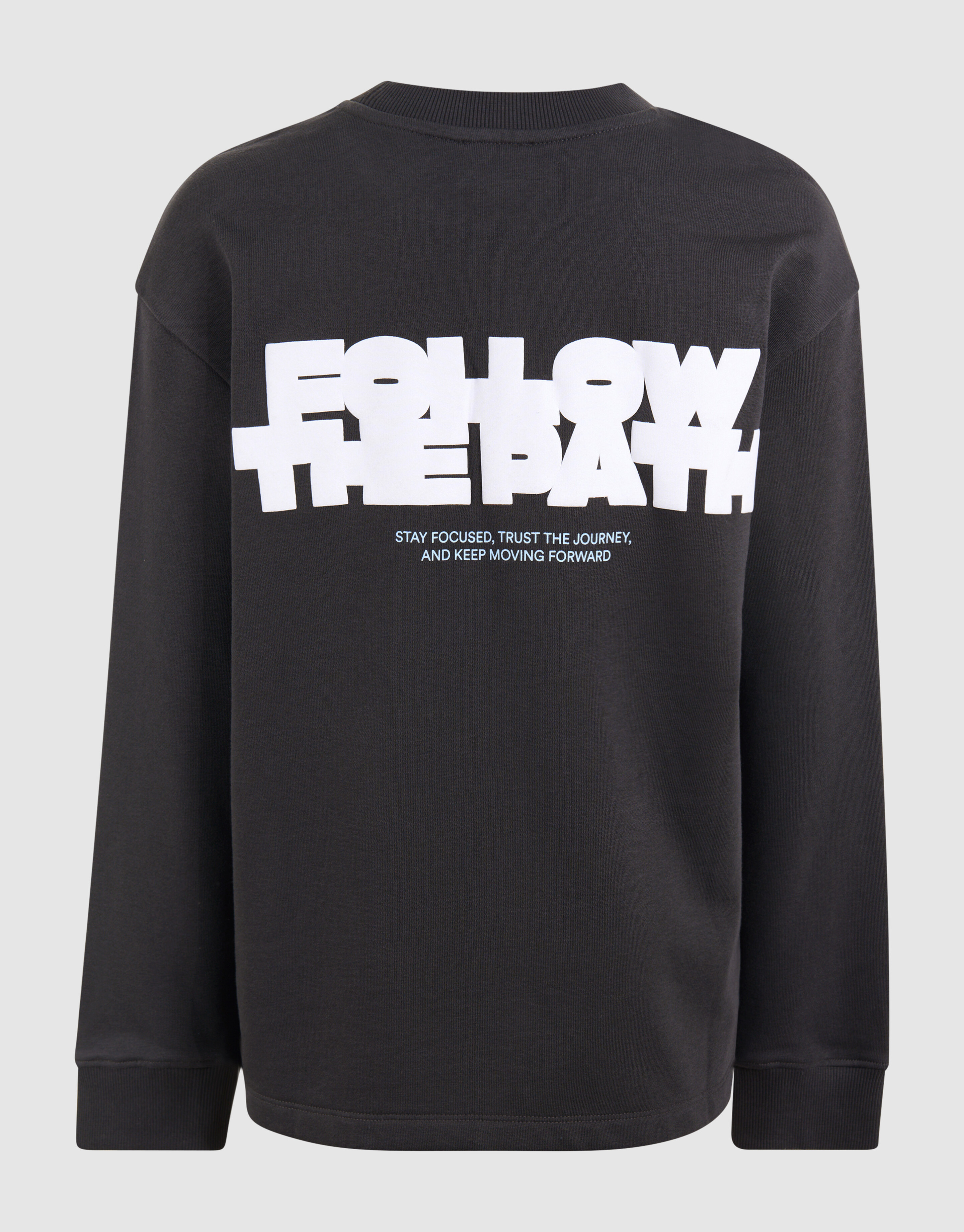 Tekst Artwork Sweater Donkergrijs SHOEBY BOYS