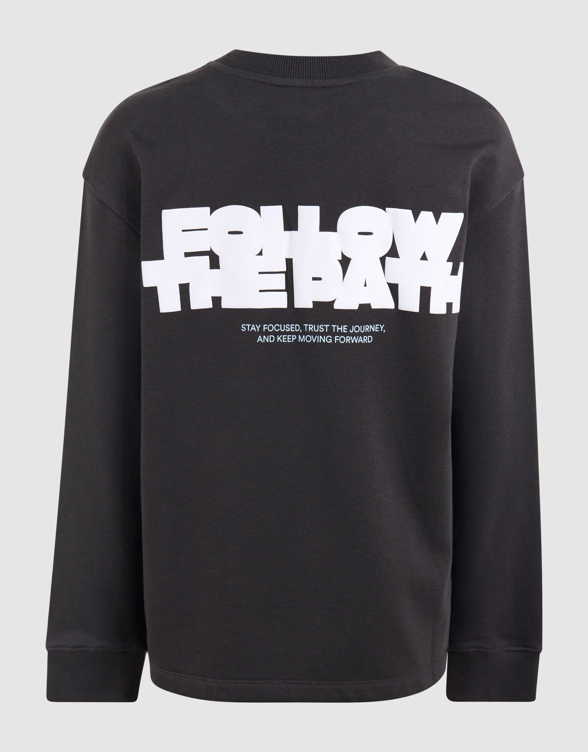Tekst Artwork Sweater Donkergrijs SHOEBY BOYS