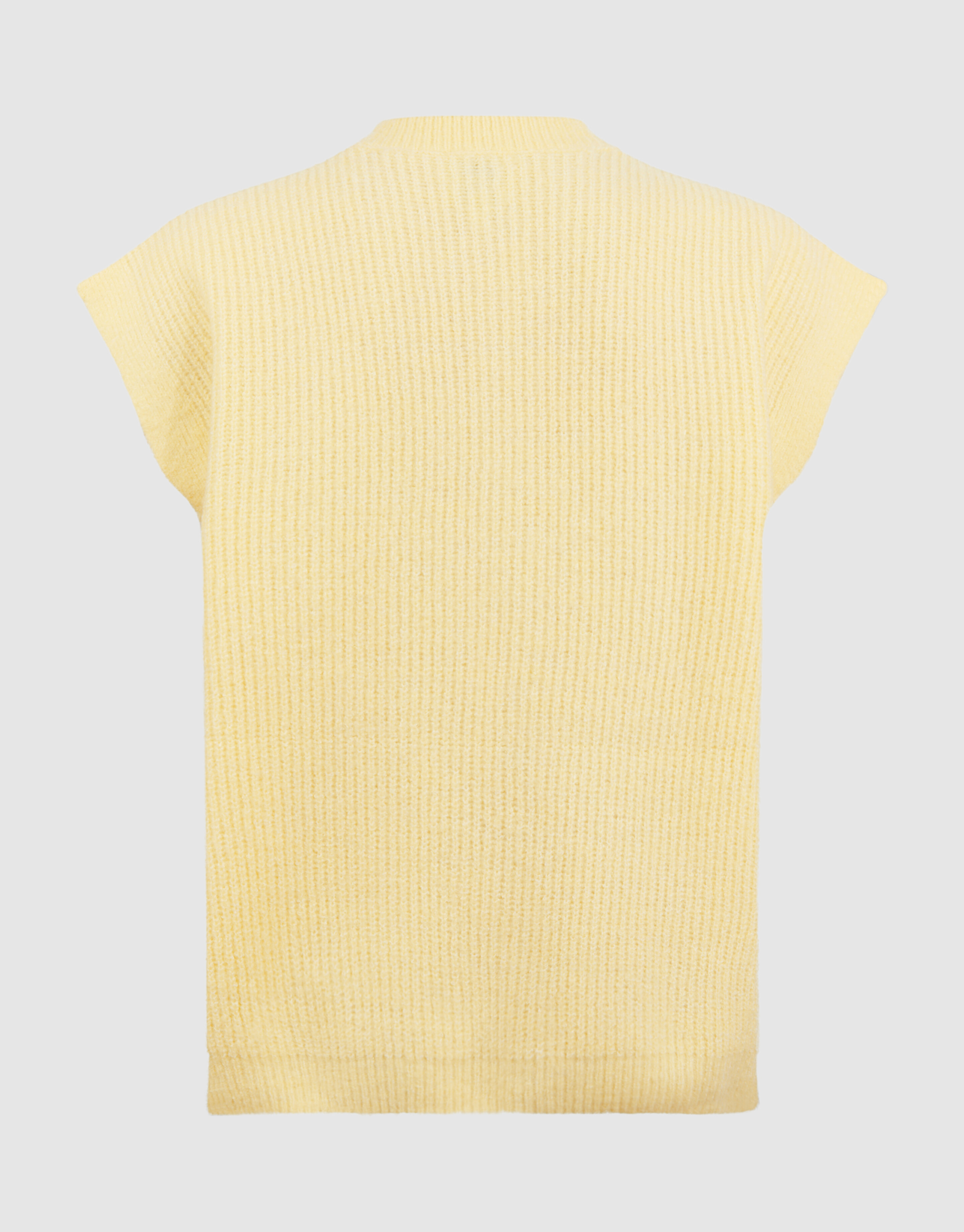 Gebreid Sleeveless Vest Lichtgeel SHOEBY GIRLS