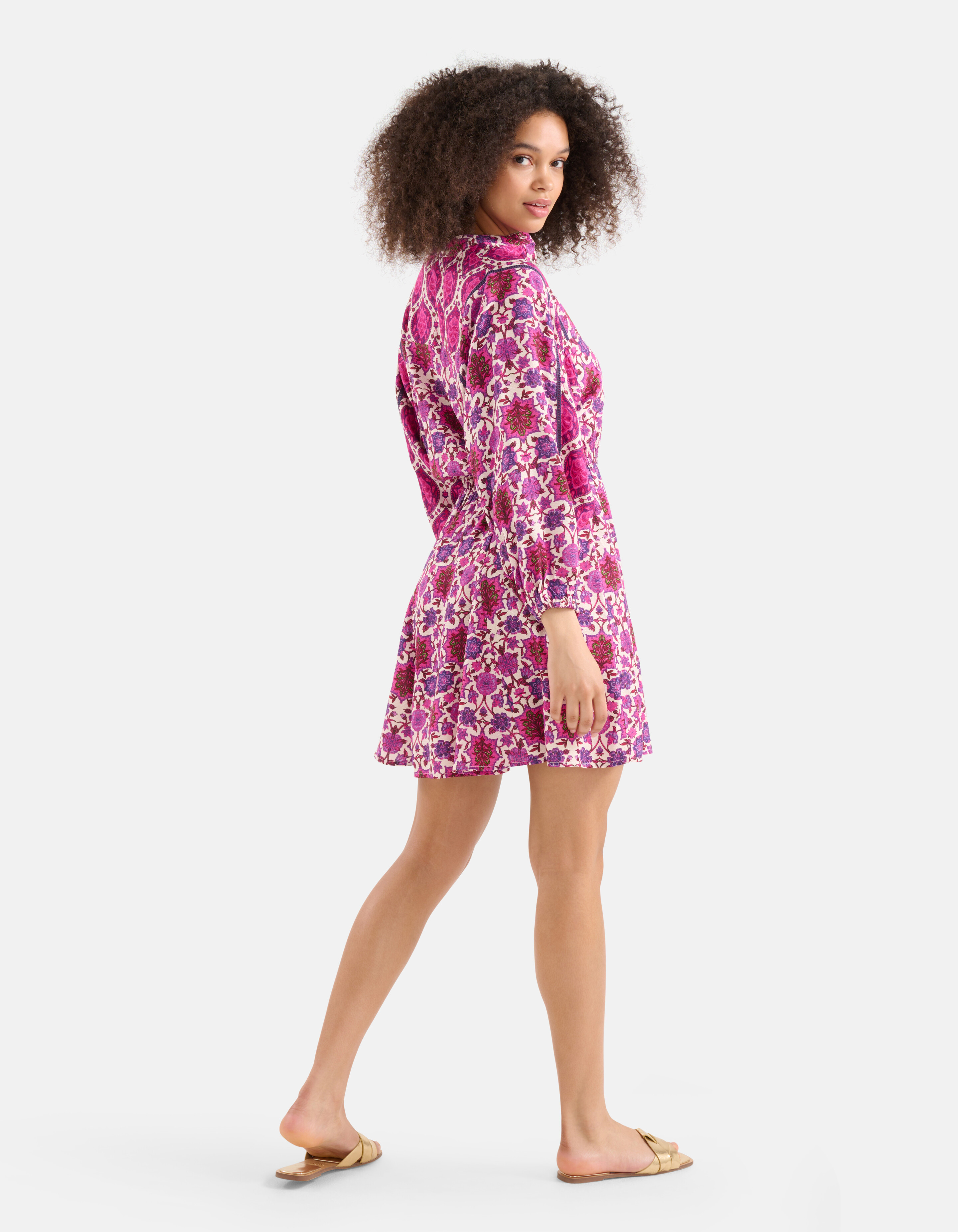 Grafische Print Jurk Paars SHOEBY WOMEN