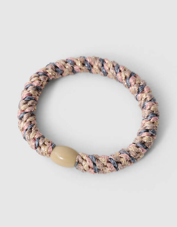 Lurex Haarelastiek Goud/Blauw SHOEBY ACCESSOIRES