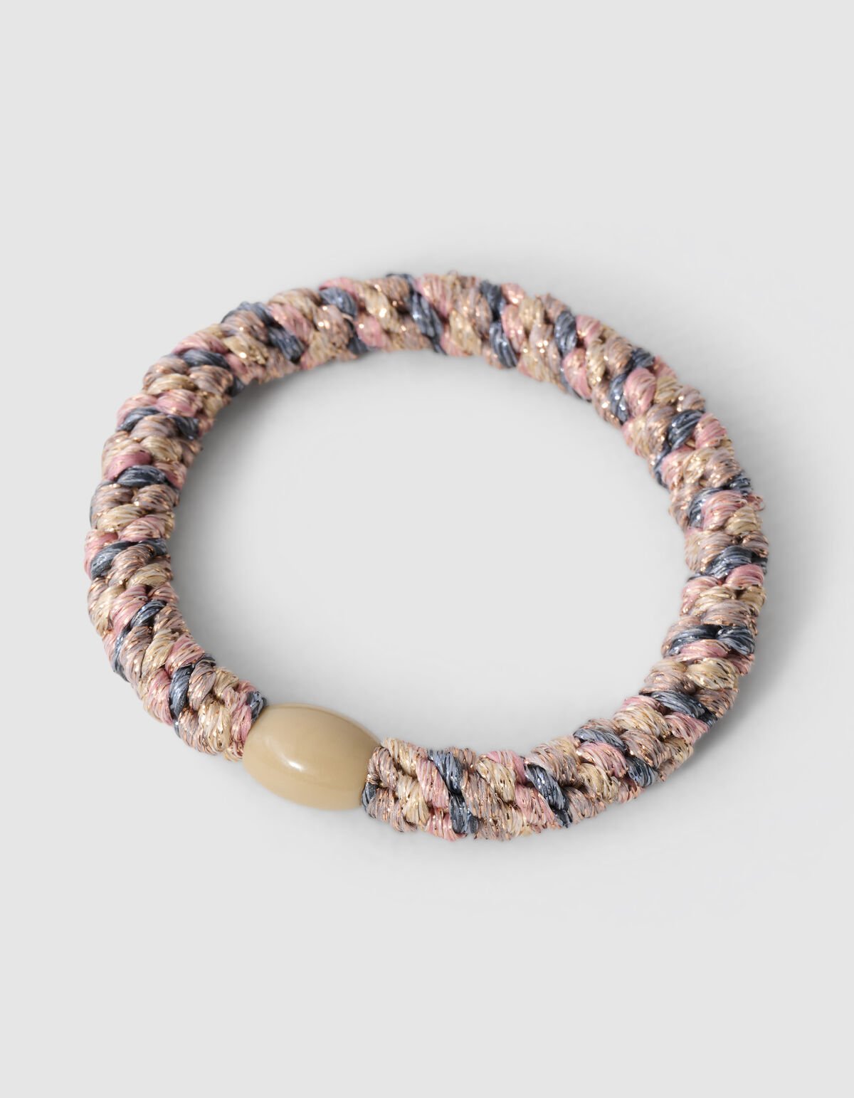 Lurex Haarelastiek Goud/Blauw SHOEBY ACCESSOIRES