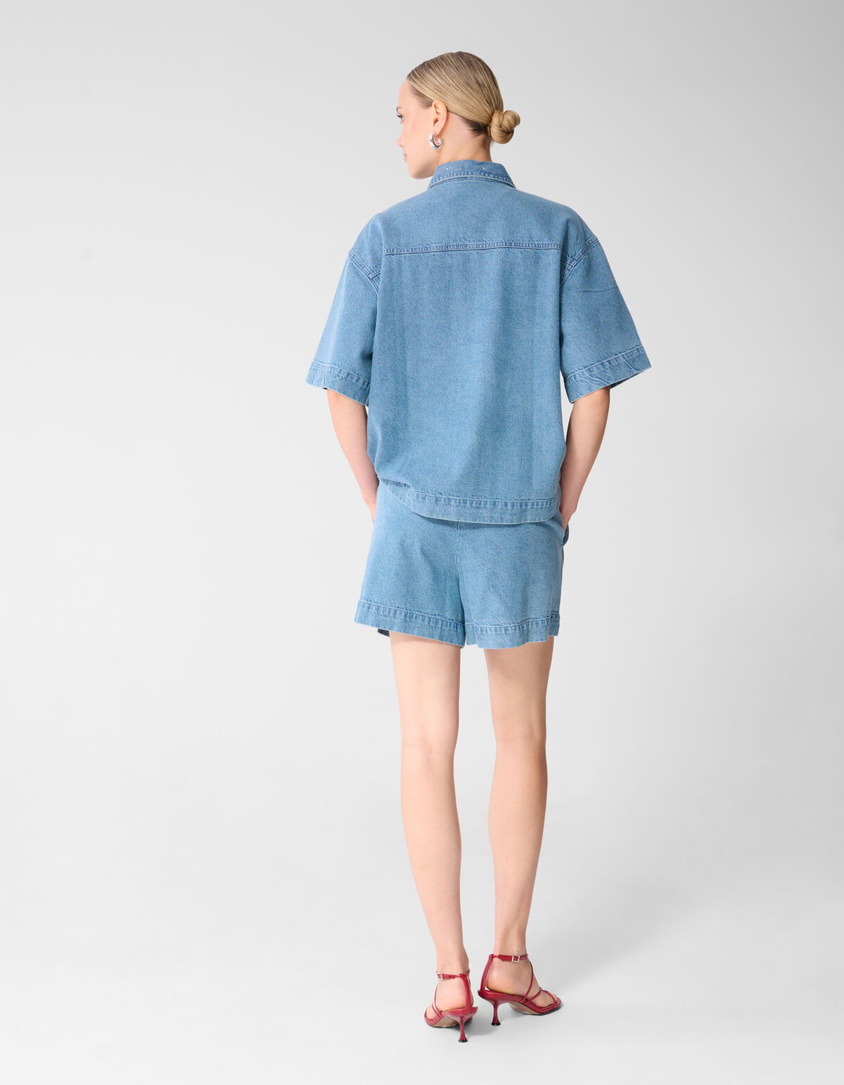 Strass Denim Short Blauw SHOEBY WOMEN