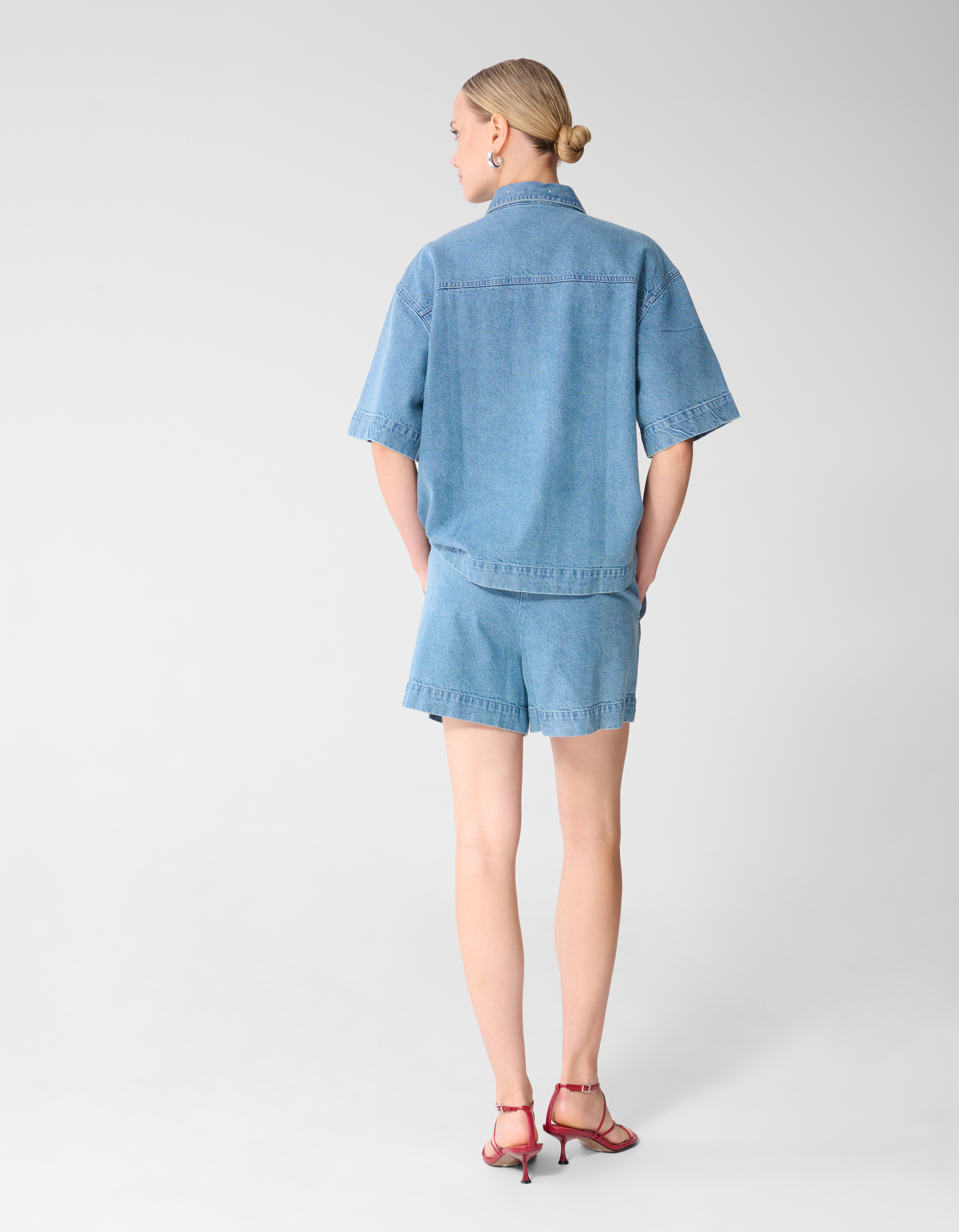 Strass Denim Short Blauw SHOEBY WOMEN