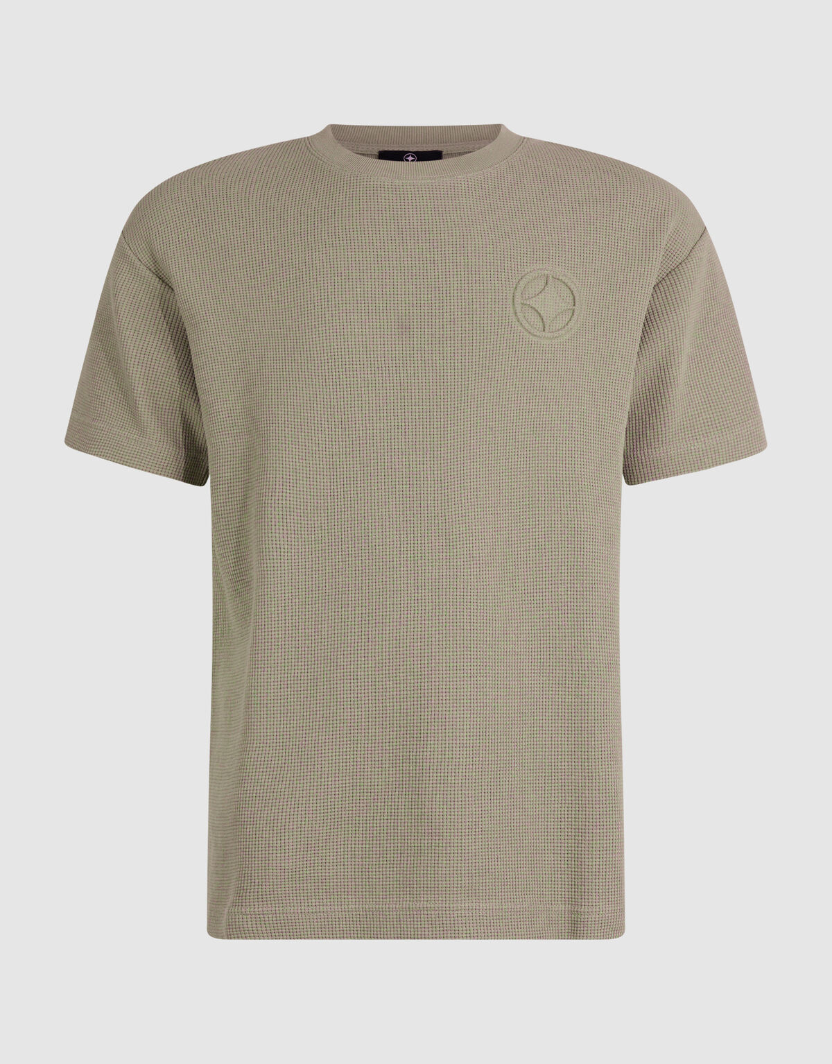 Waffle T-shirt Groen SHOEBY MEN