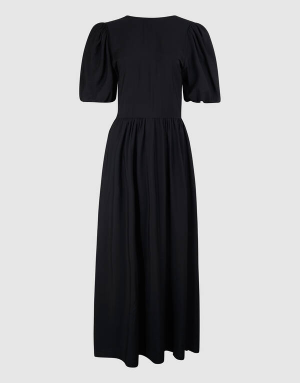 Strik Maxi Jurk Zwart SHOEBY WOMEN