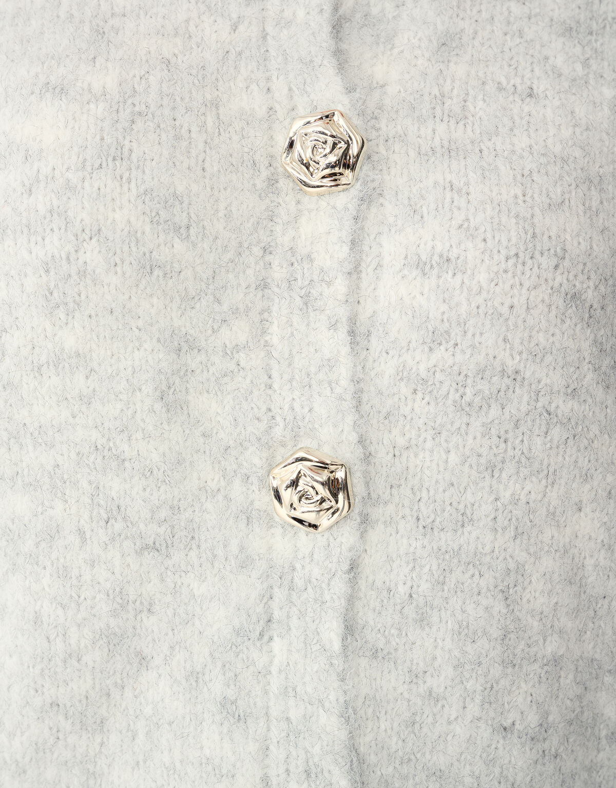 Fancy Button Vest Lichtgrijs SHOEBY WOMEN