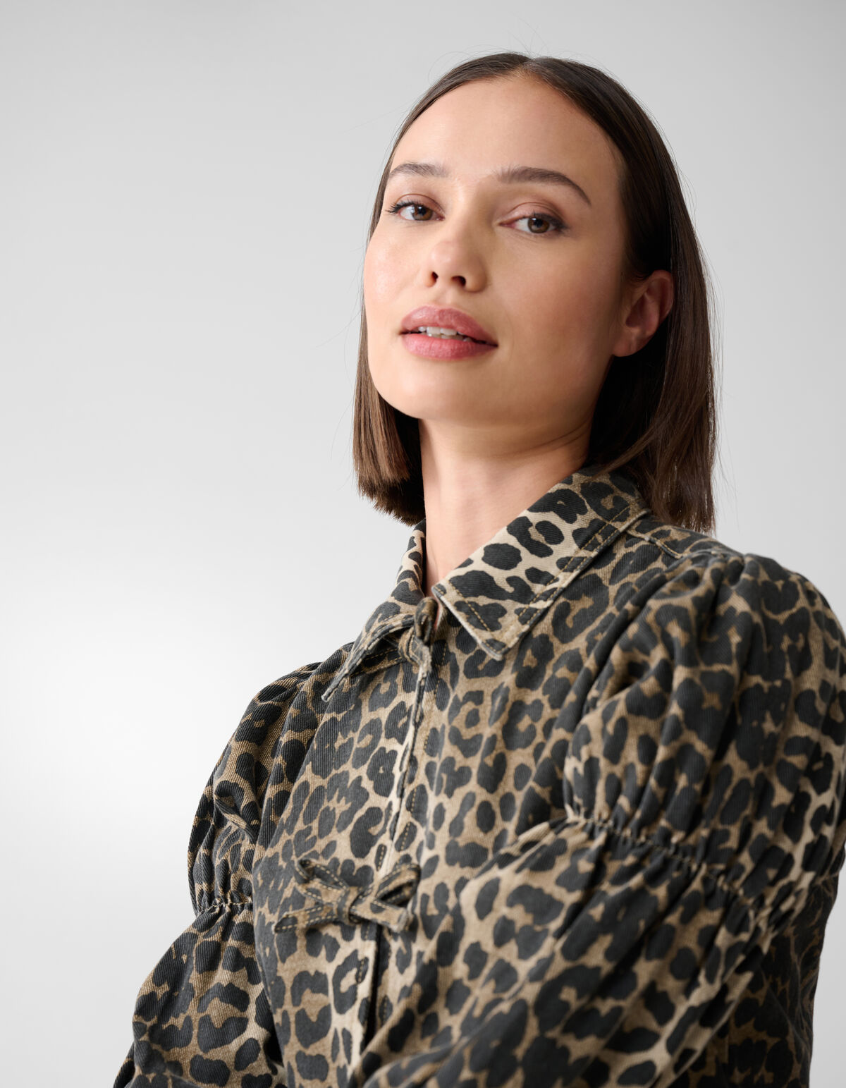 Leopard Strik Top Bruin SHOEBY WOMEN