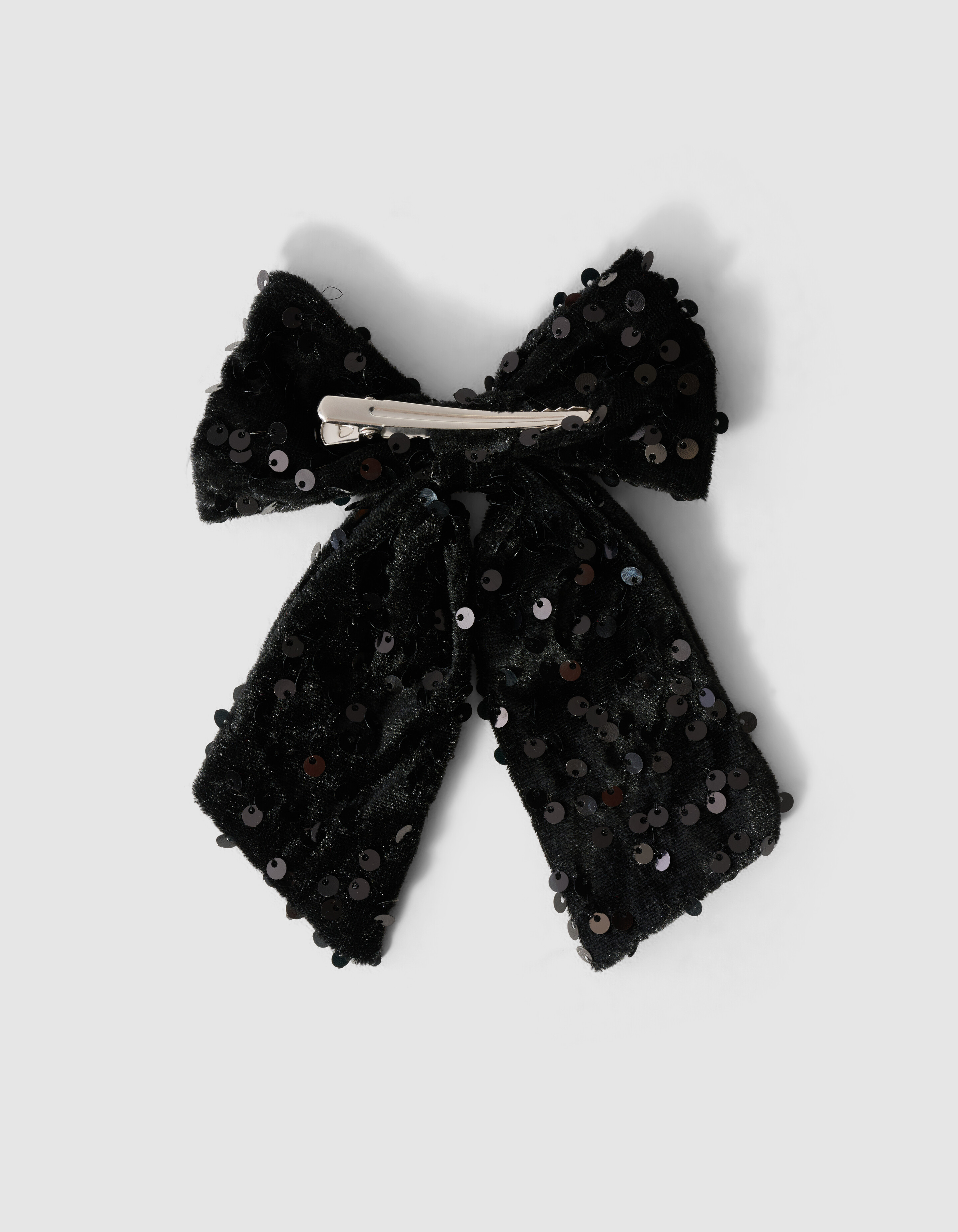 Velvet Pailletten Haarclip Zwart SHOEBY ACCESSOIRES