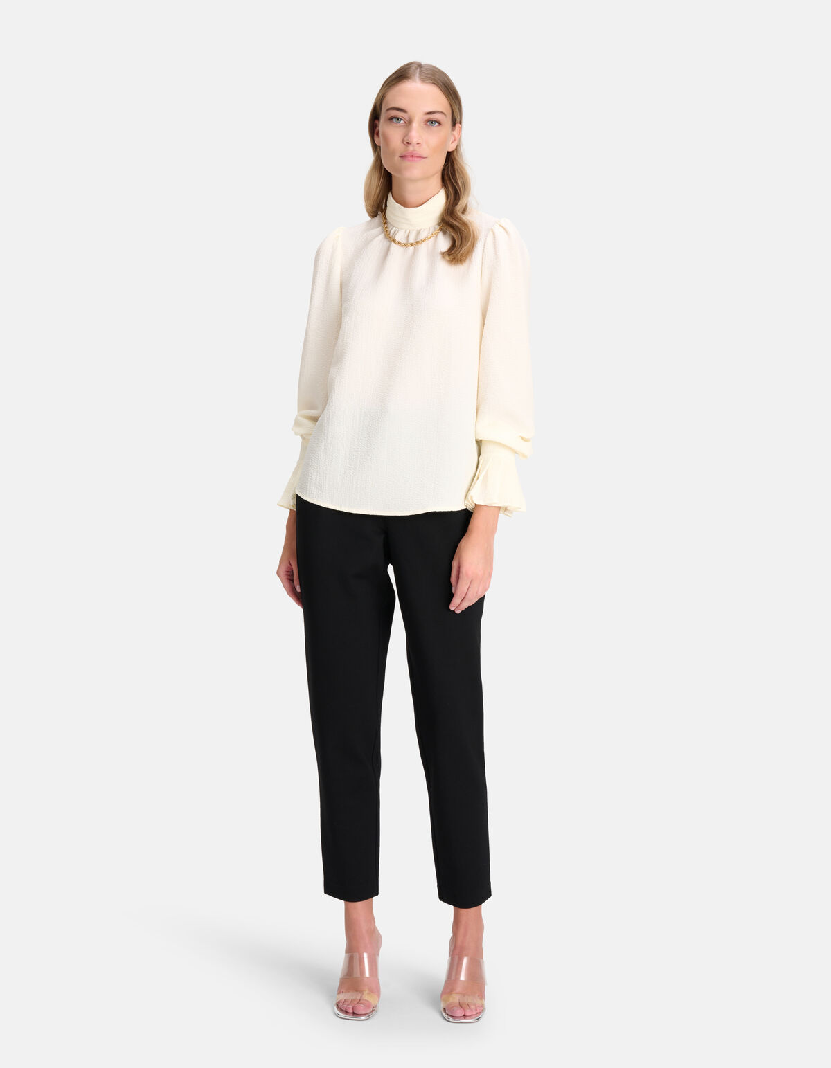 Volumineuze Mouwen Blouse Gebroken Wit By Fred SHOEBY WOMEN