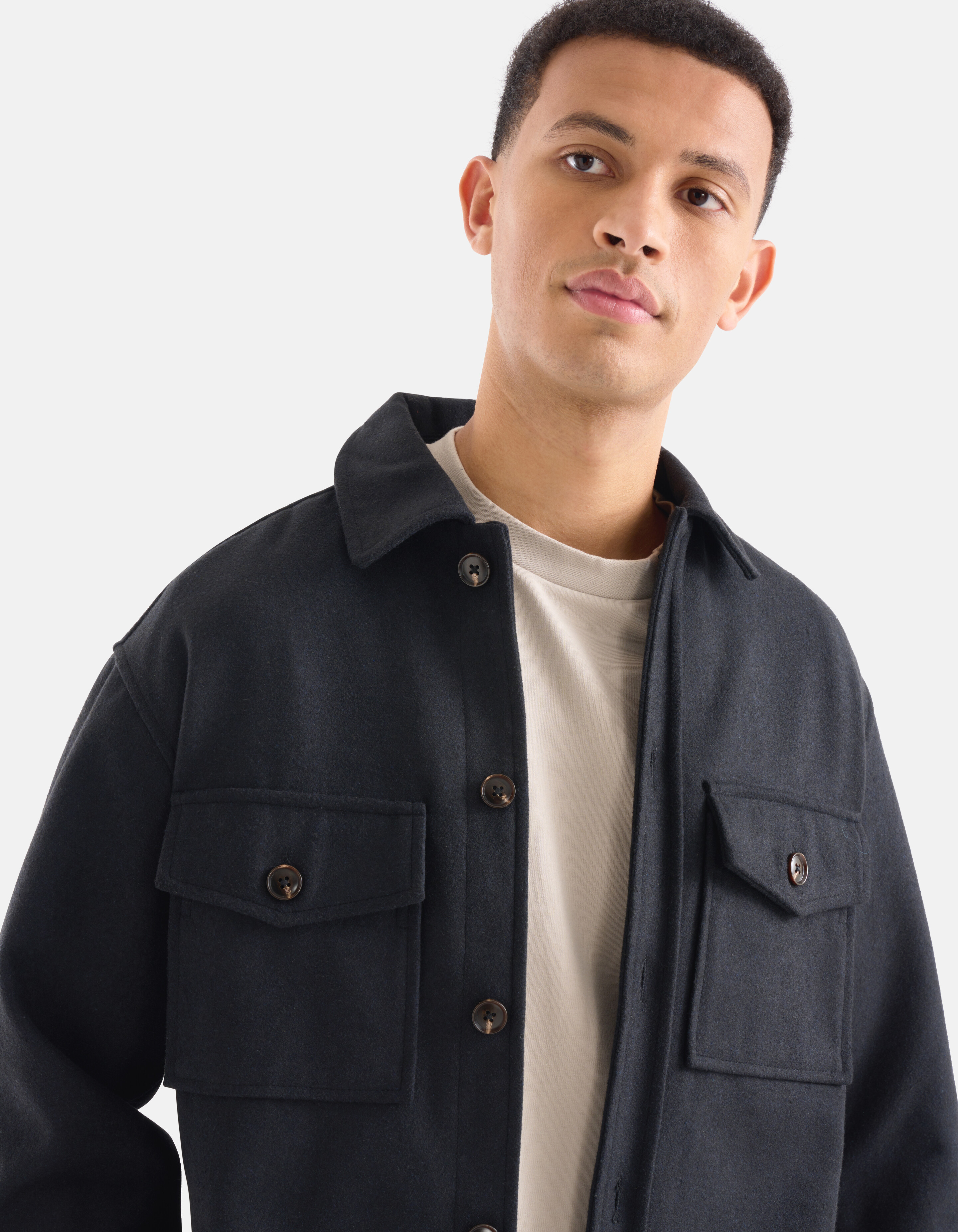 Basis Overshirt Donkerblauw SHOEBY MEN