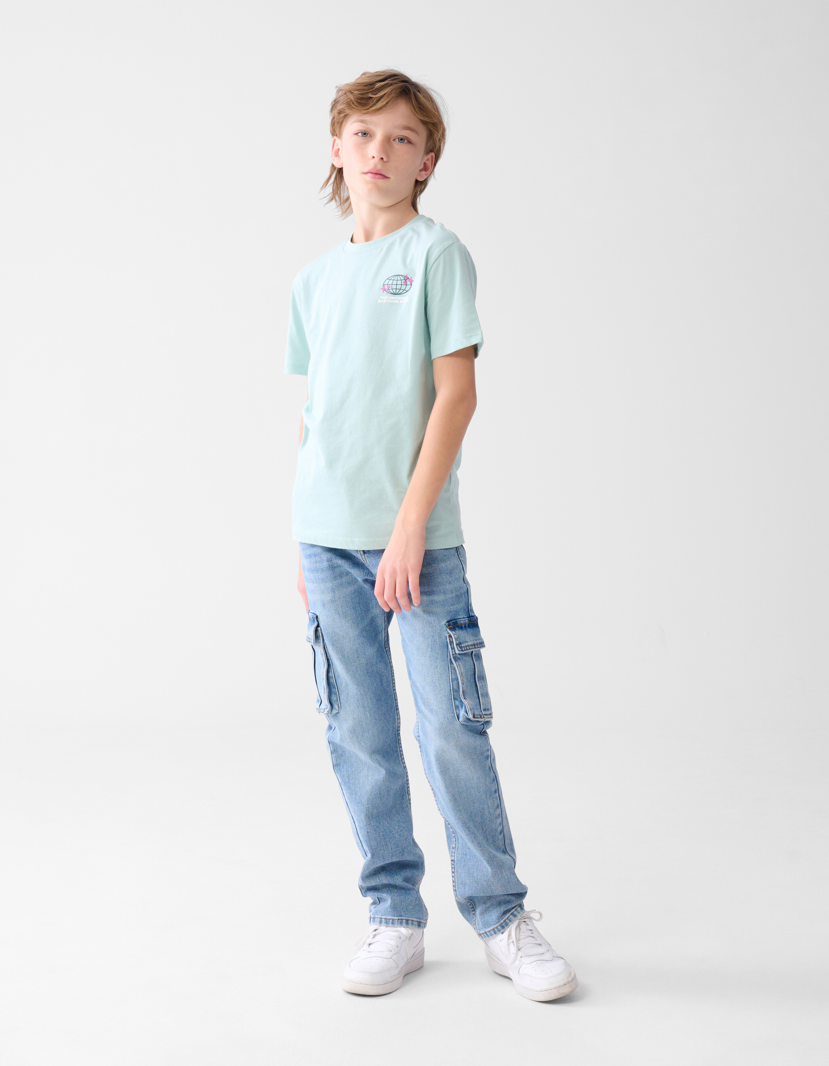 Artwork T-shirt Lichtgroen SHOEBY BOYS