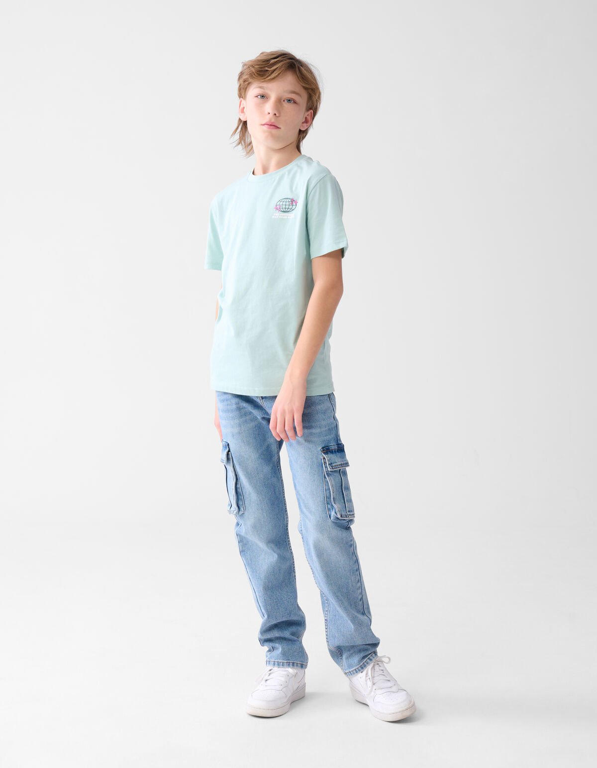Artwork T-shirt Lichtgroen SHOEBY BOYS