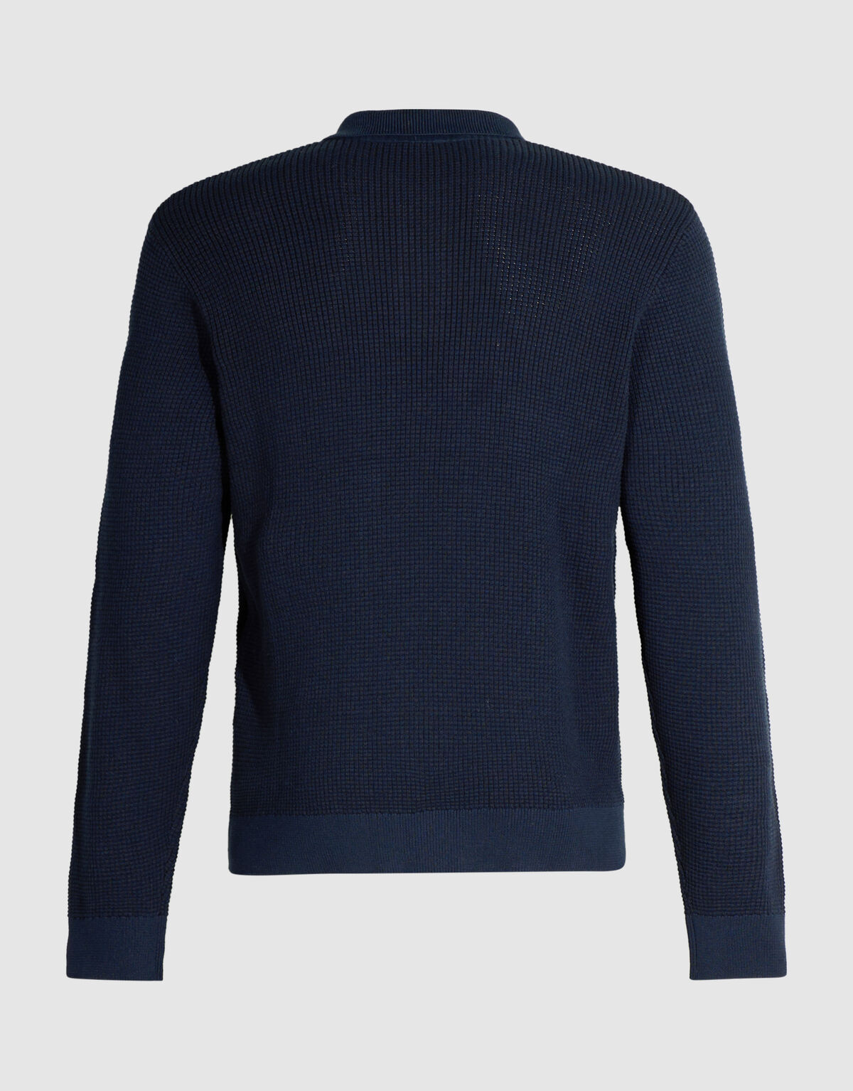Gebreide Polo Met Knopen Donkerblauw SHOEBY MEN