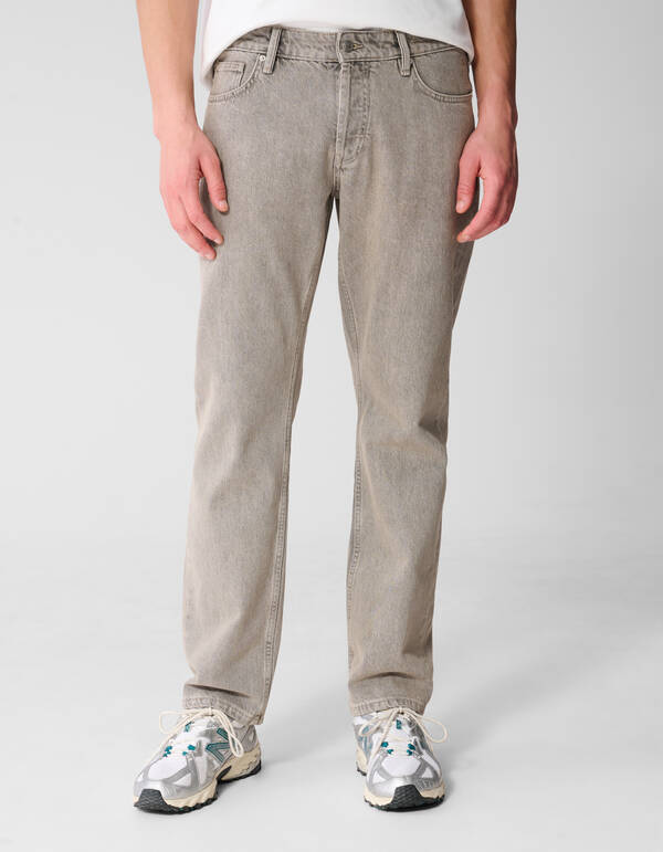 Modern Straight Fit Jeans Zand L32 SHOEBY MEN