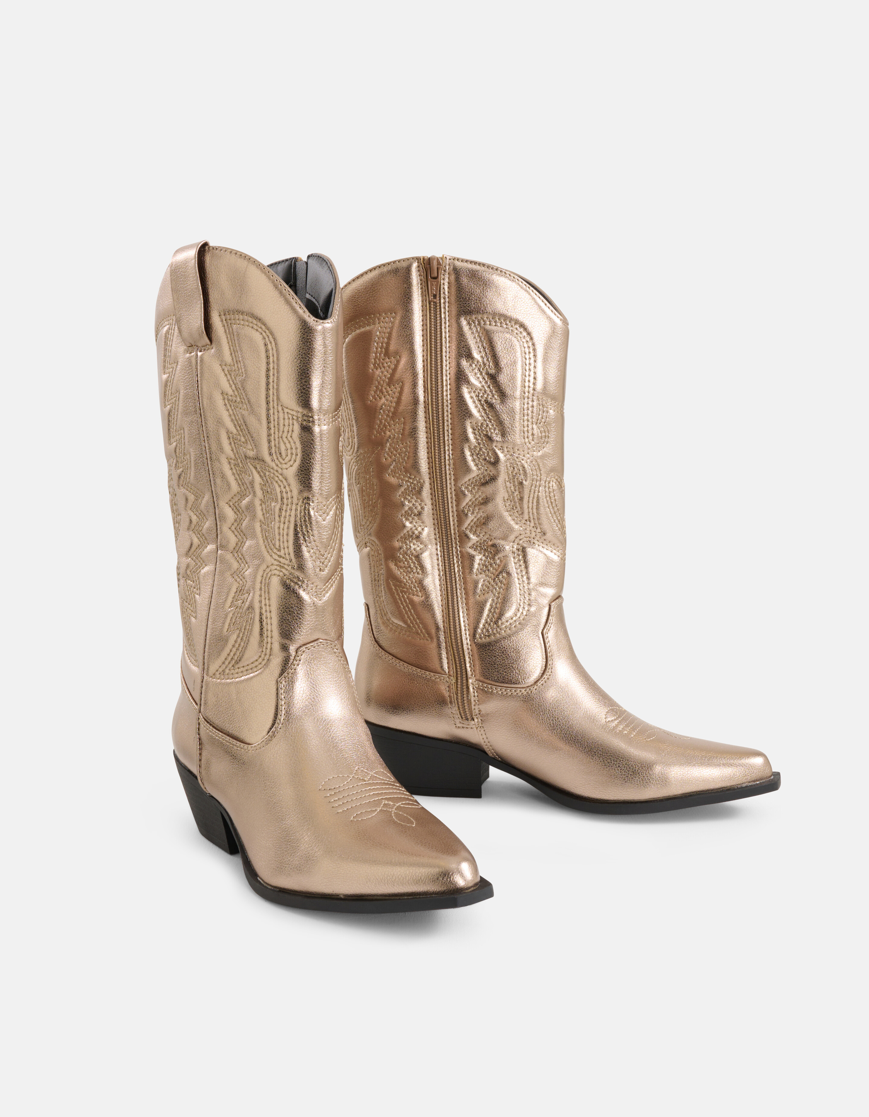 Western Laars Goud SHOEBY SHOES