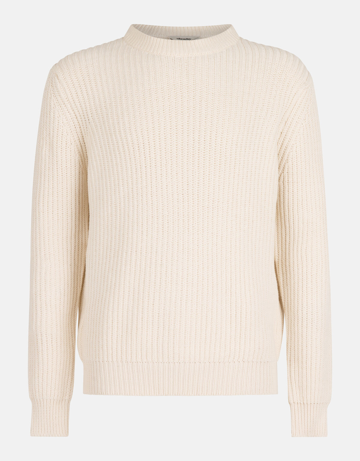 Grof Gebreide Trui Gebroken Wit SHOEBY MEN