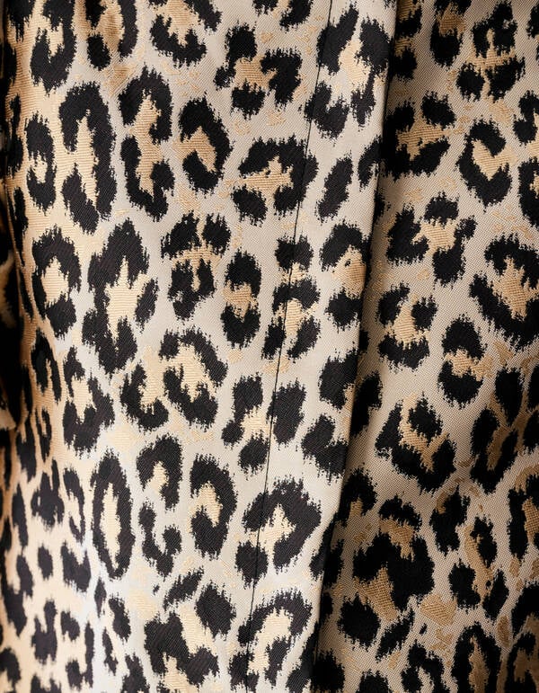 Leopard Pofmouwen Blazer Lichtbruin SHOEBY GIRLS