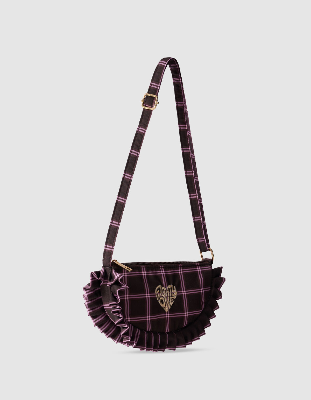 Ruiten Ruffle Tas Bruin SHOEBY ACCESSOIRES
