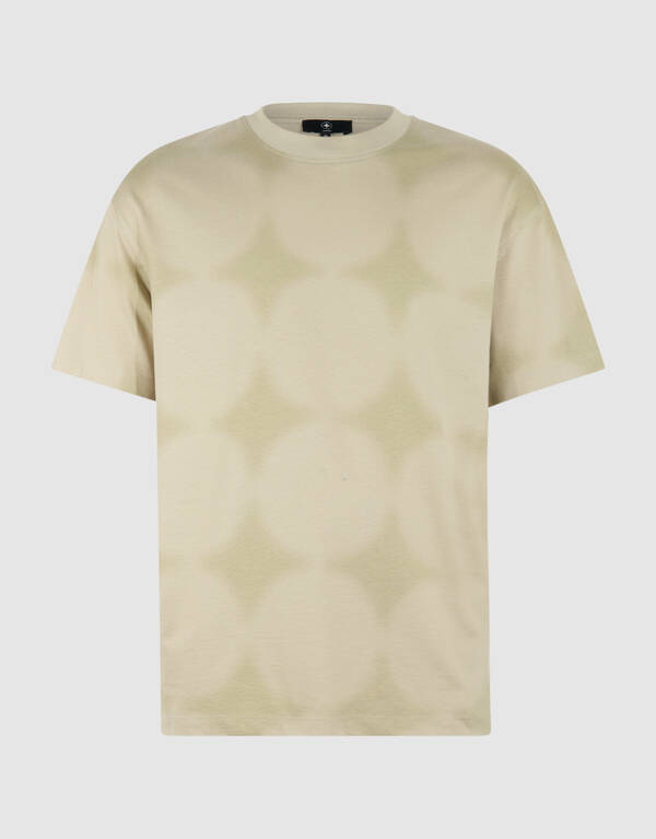 All Over Spark Artwork T-shirt Lichtgroen SHOEBY MEN